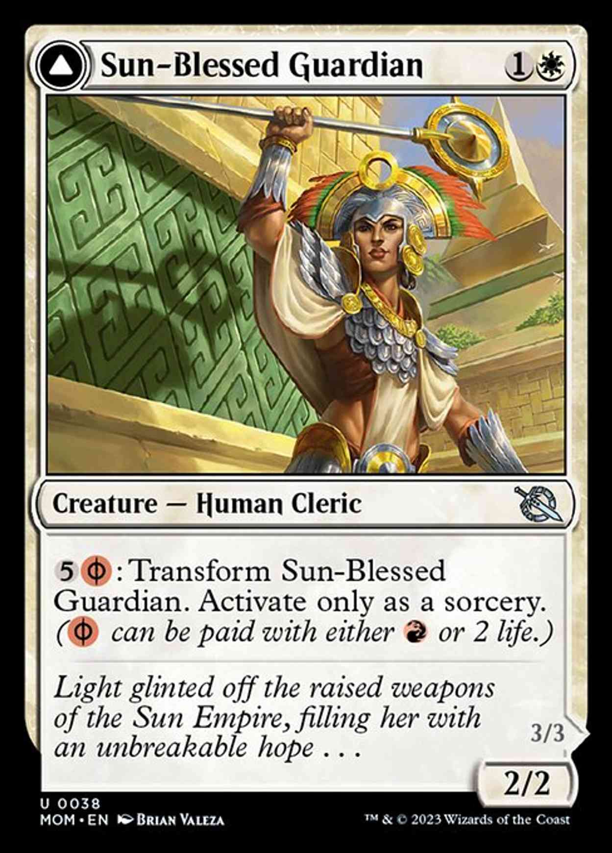 Sun-Blessed Guardian magic card front