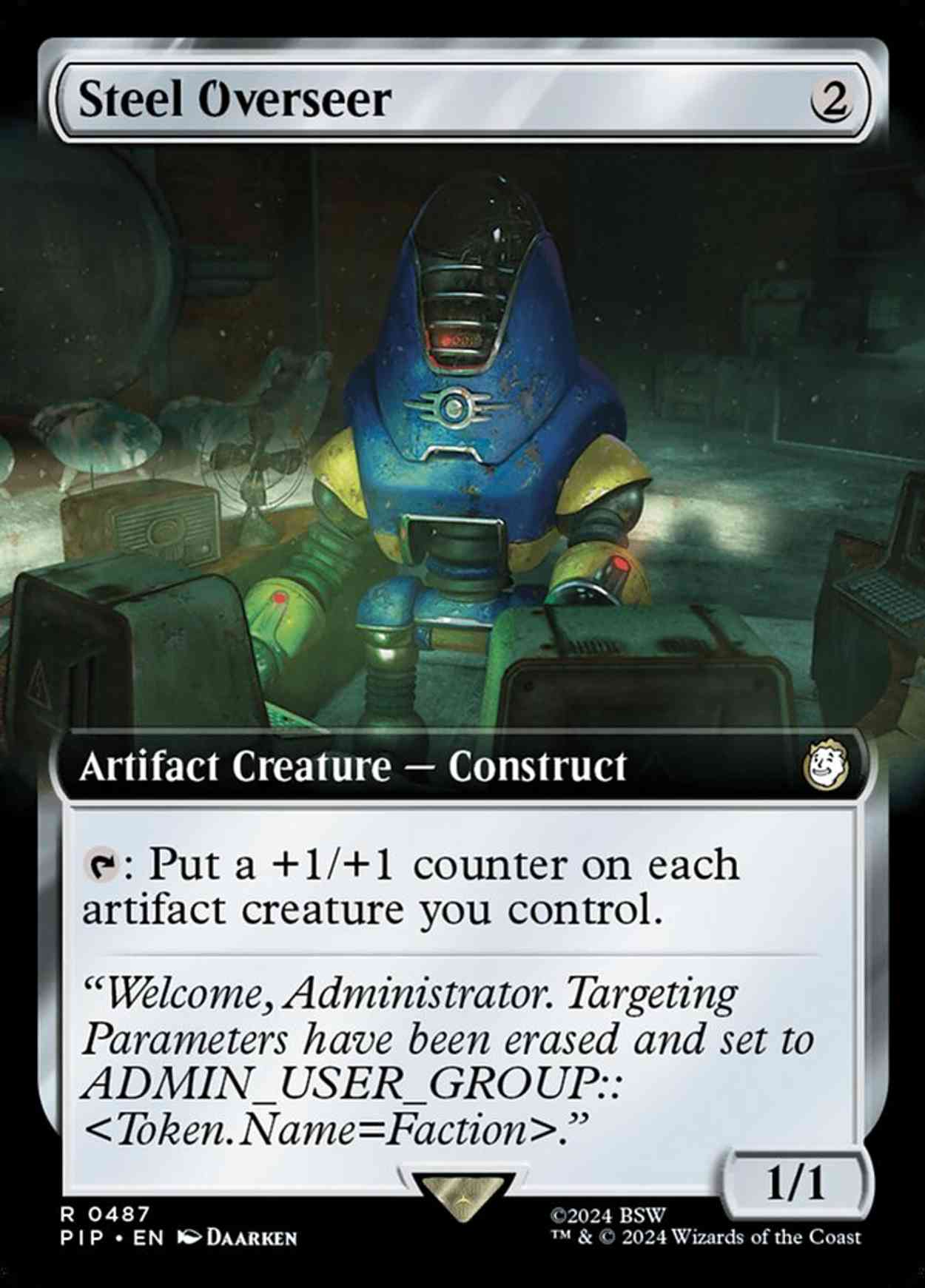 Steel Overseer (Extended Art) magic card front