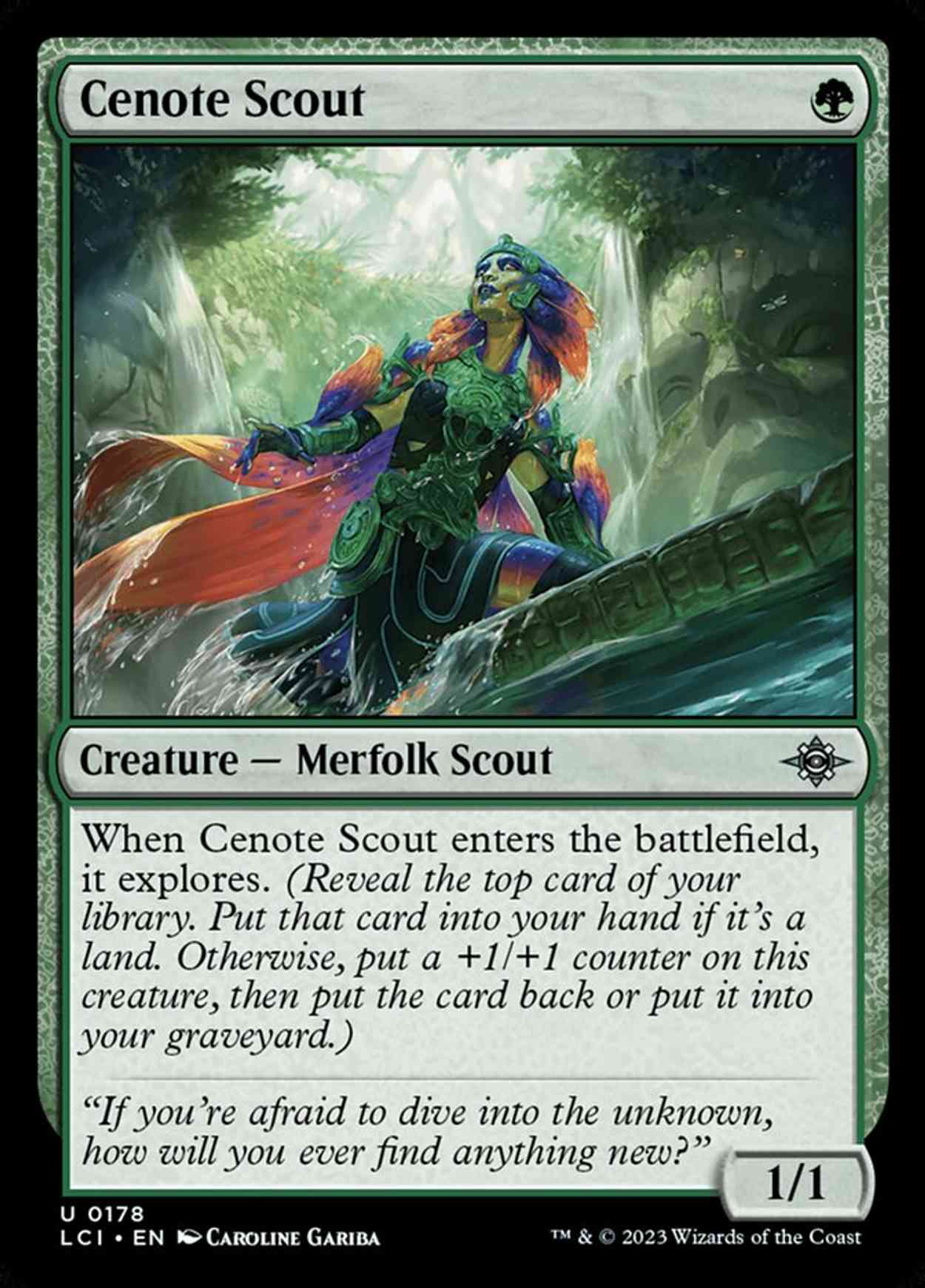 Cenote Scout magic card front