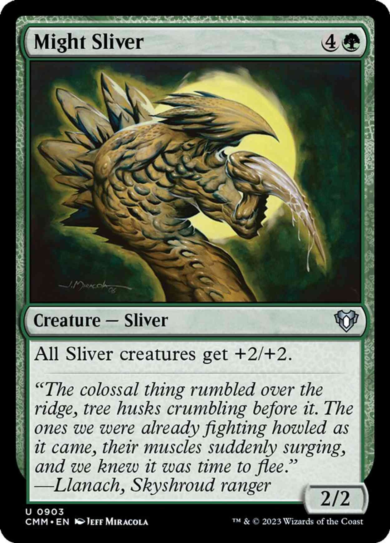Might Sliver magic card front