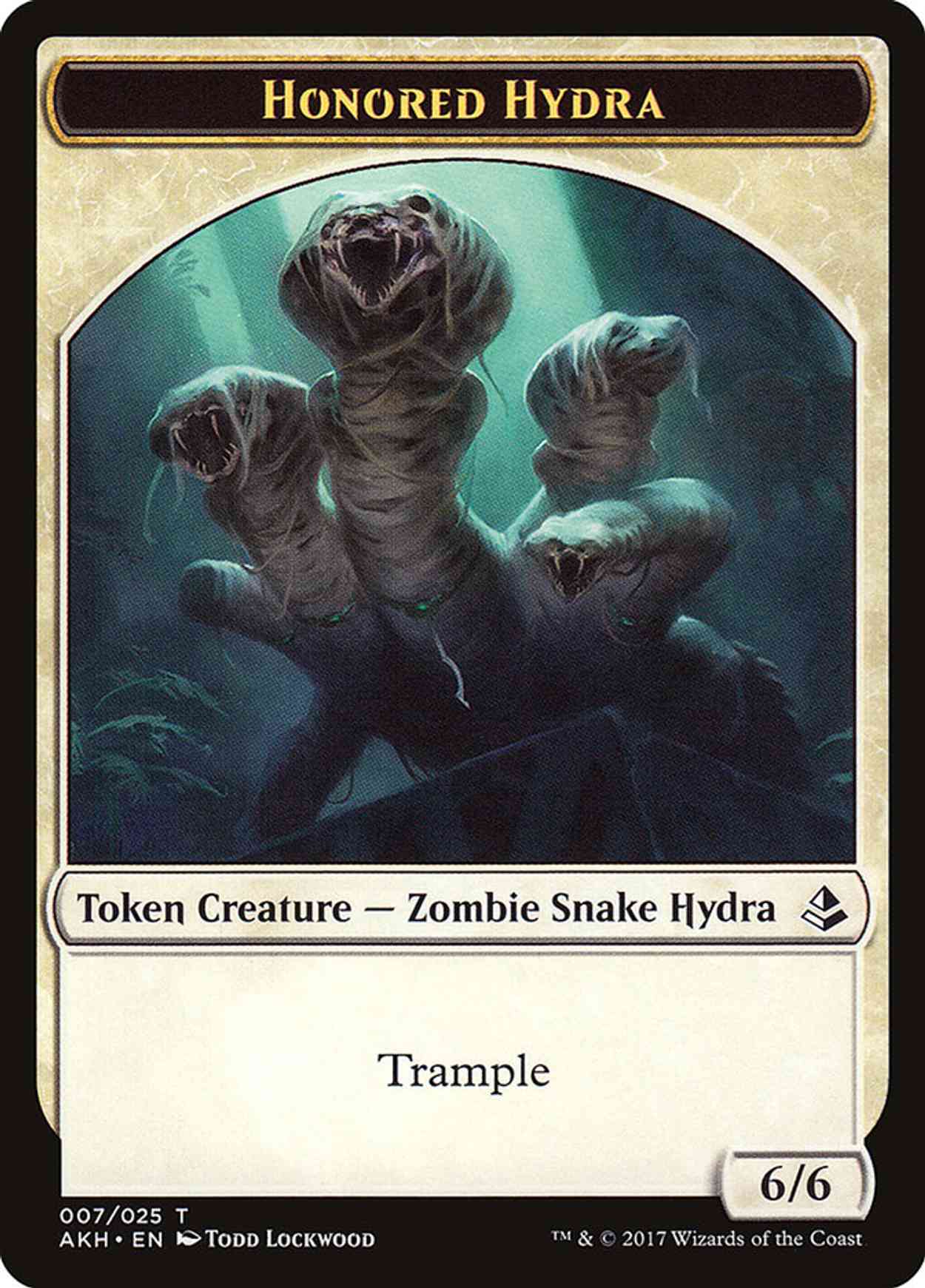 Honored Hydra // Warrior Token magic card front