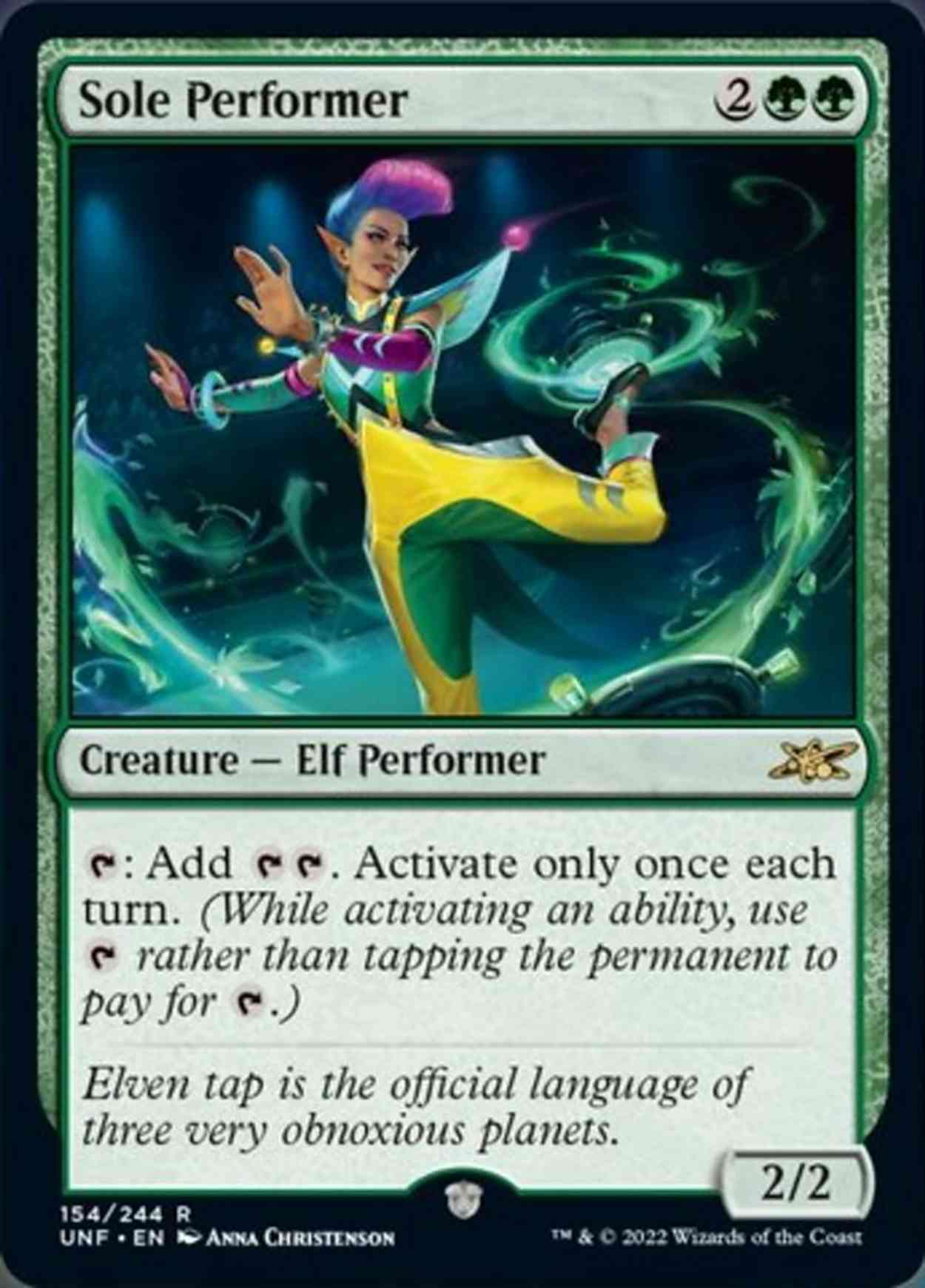 Sole Performer magic card front