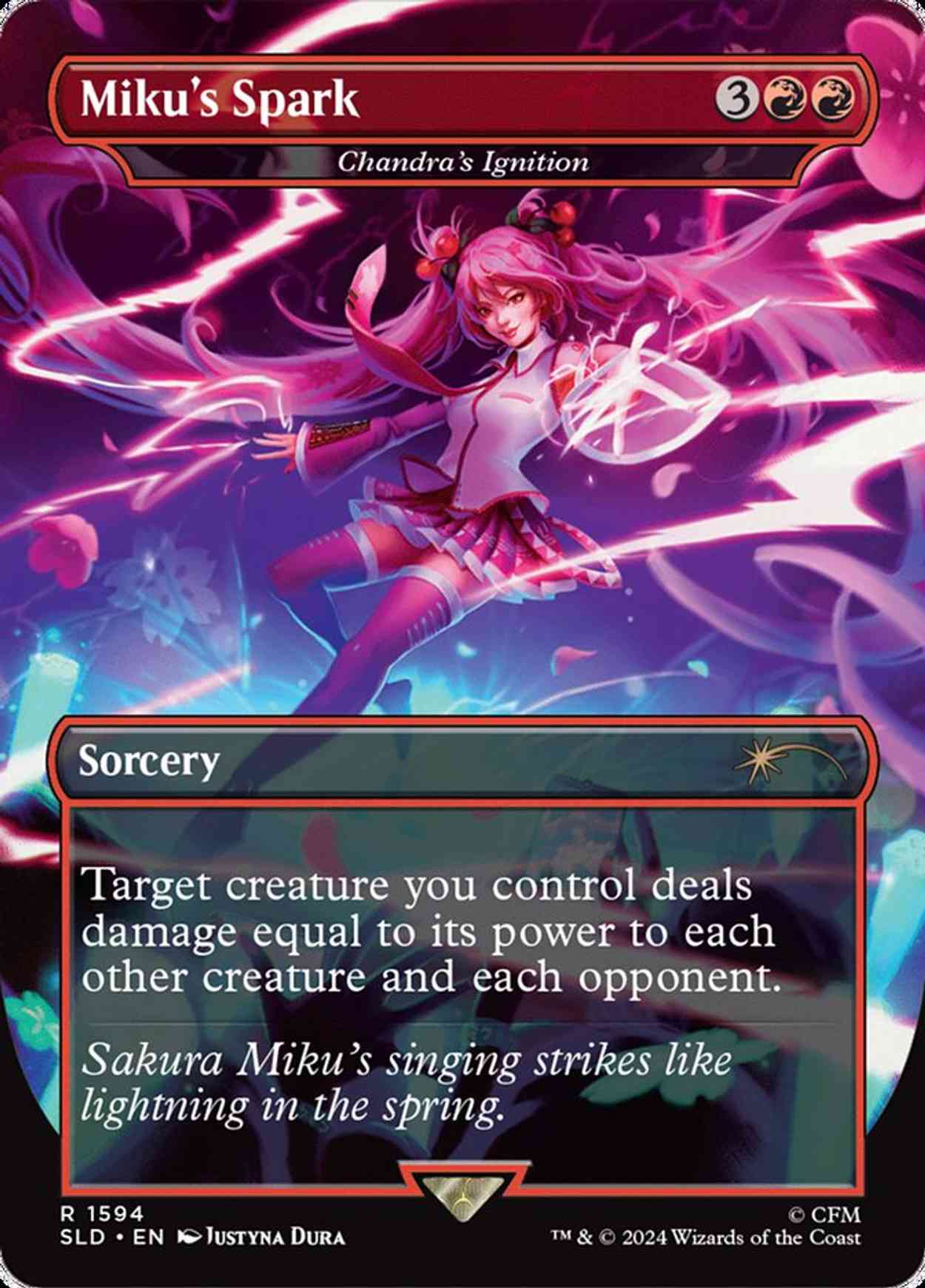 Miku's Spark - Chandra's Ignition magic card front