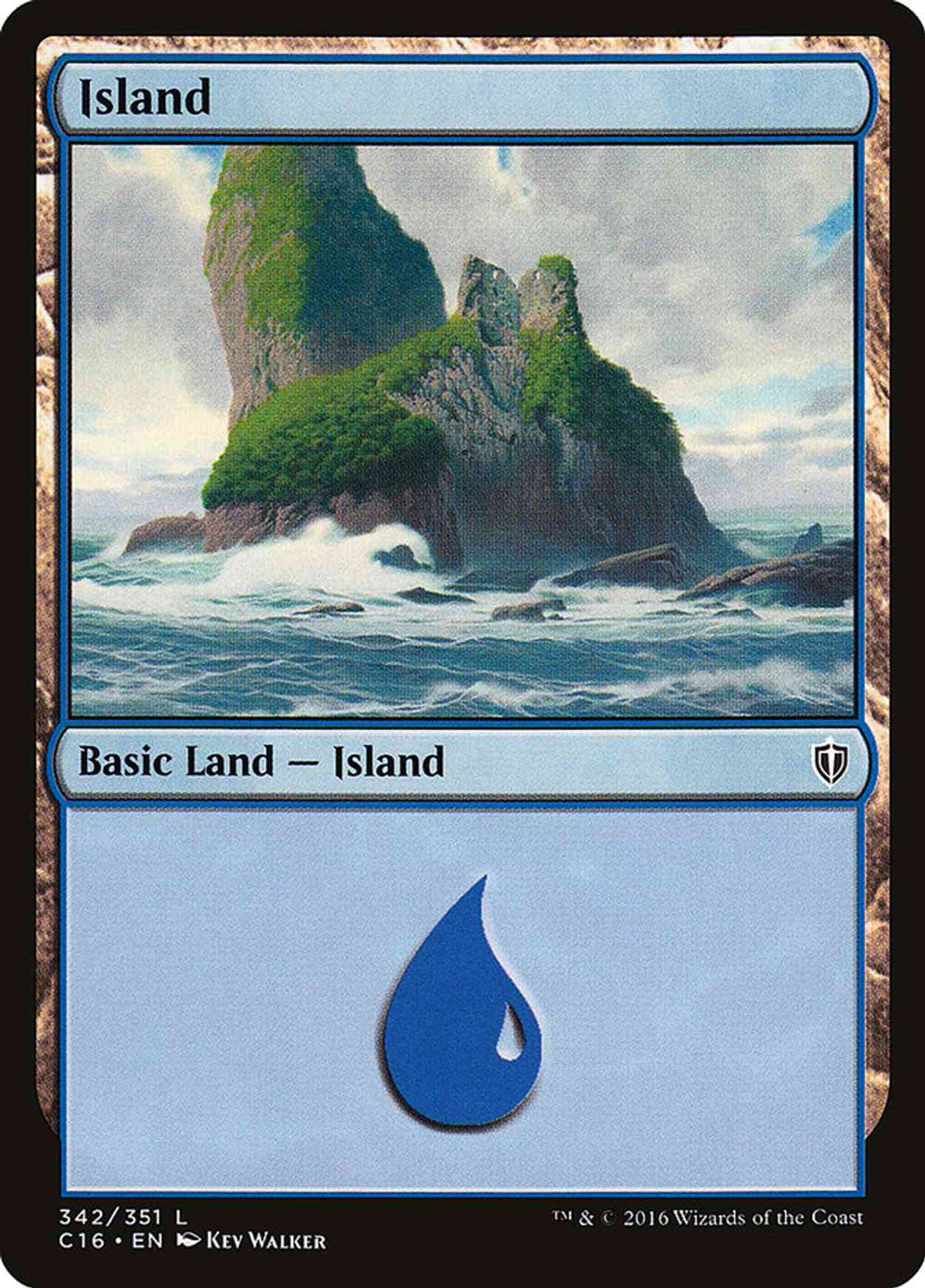 Island (342) magic card front