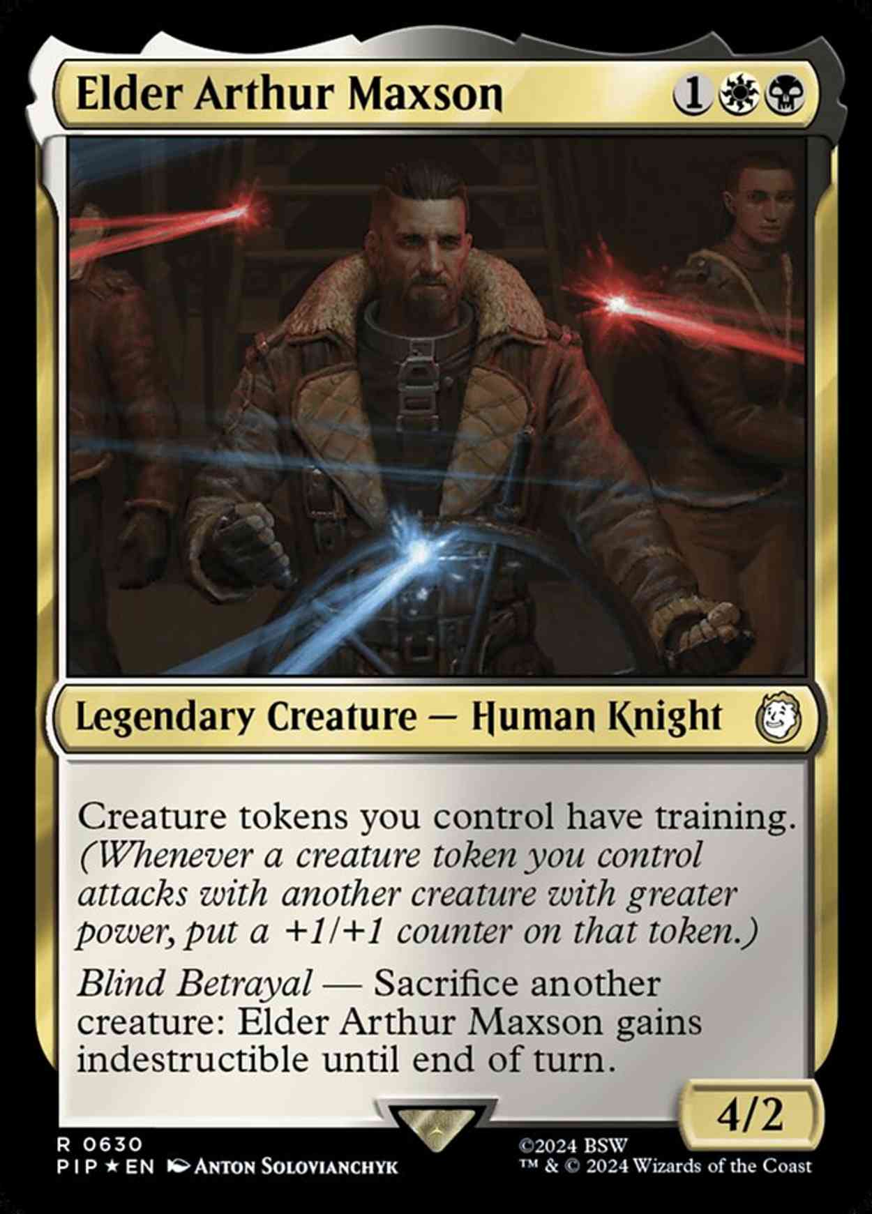 Elder Arthur Maxson (Surge Foil) magic card front