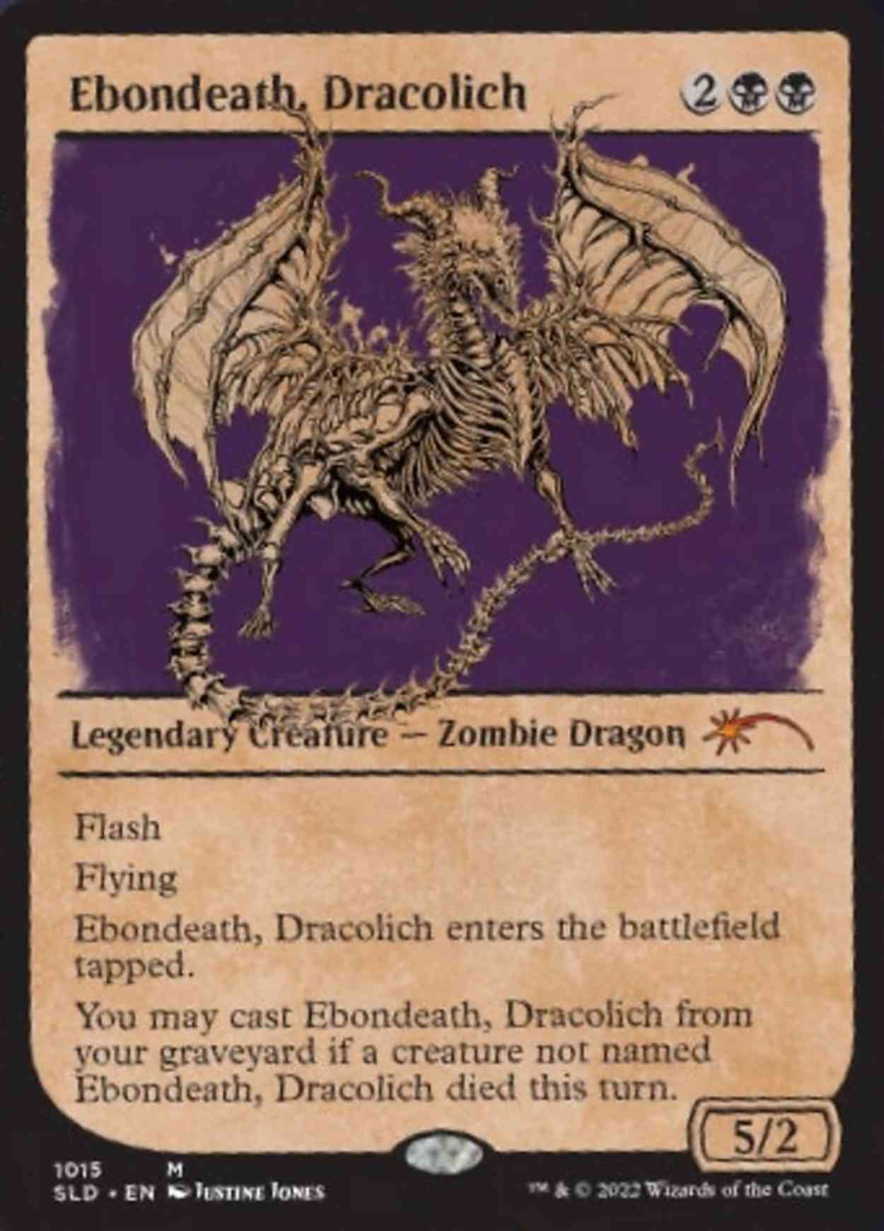 Ebondeath, Dracolich magic card front