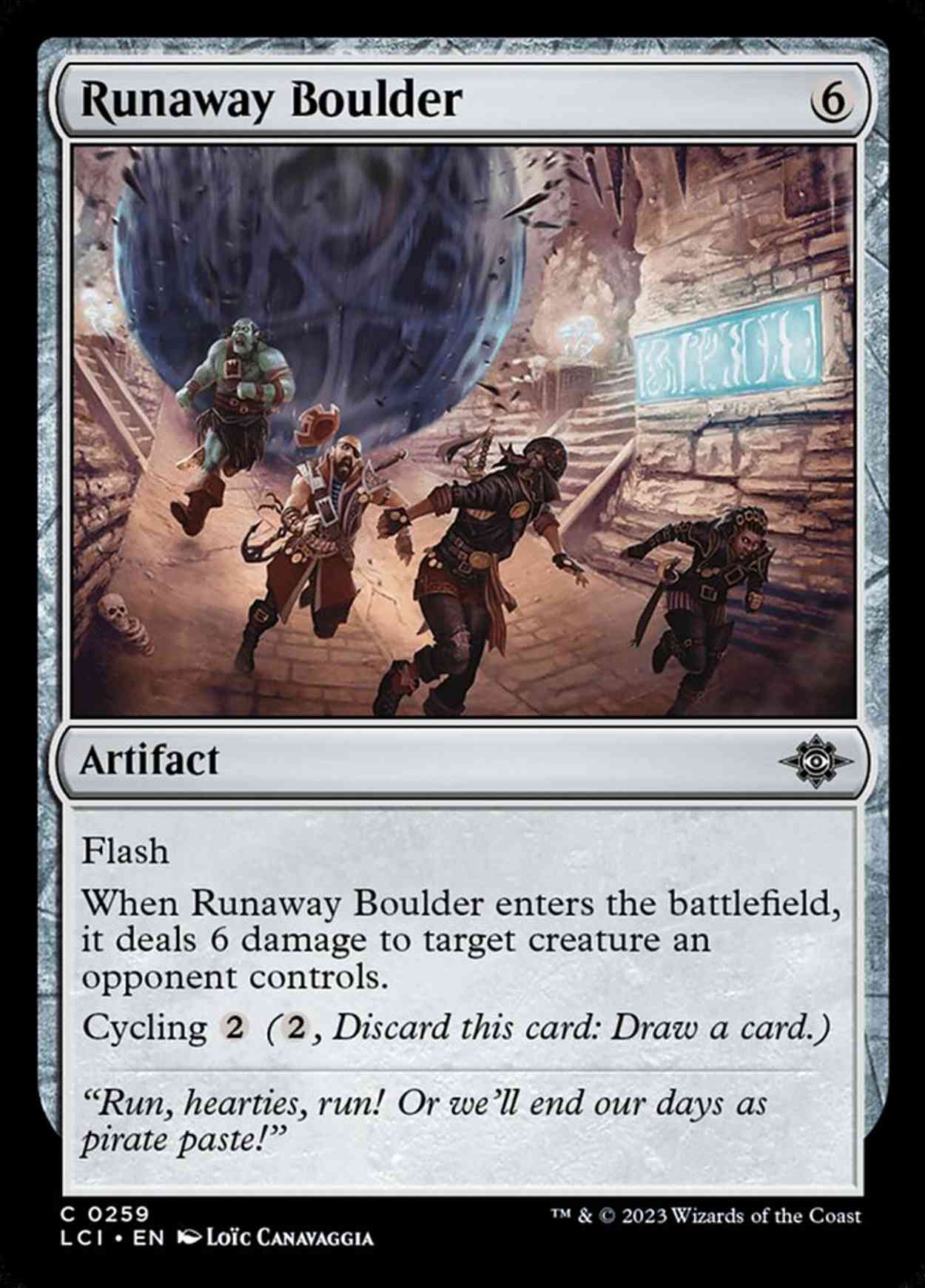 Runaway Boulder magic card front