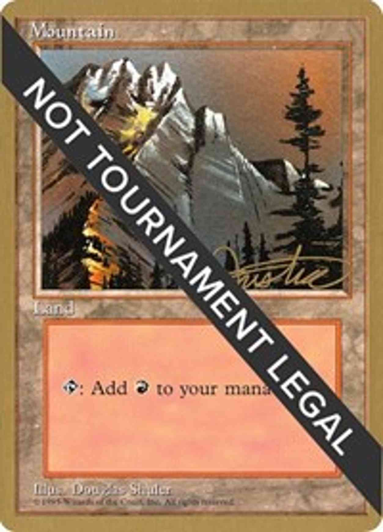 Mountain (A) - 1996 Mark Justice (4ED) magic card front