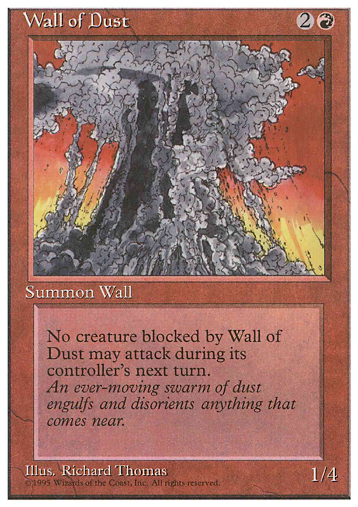 Wall of Dust magic card front