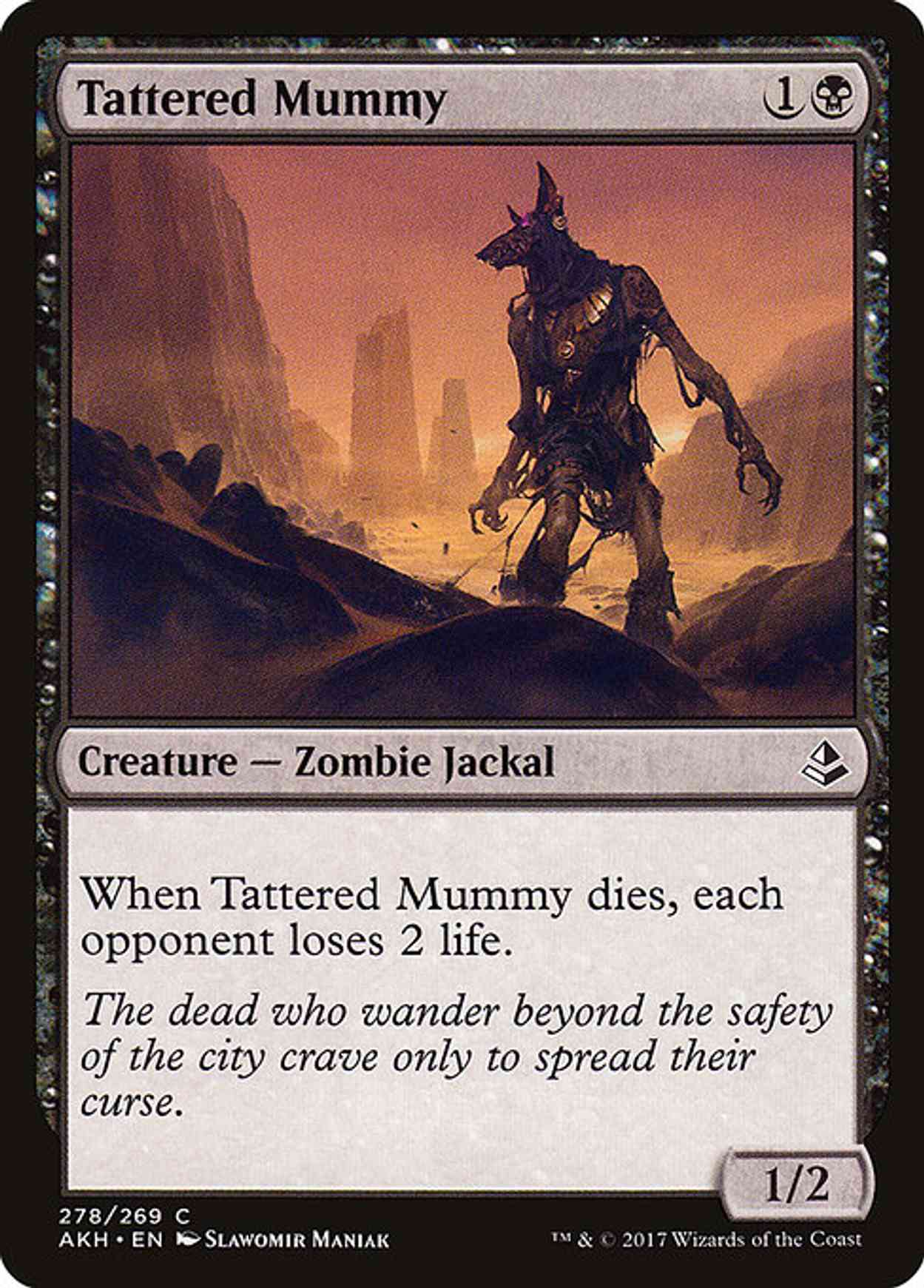 Tattered Mummy magic card front