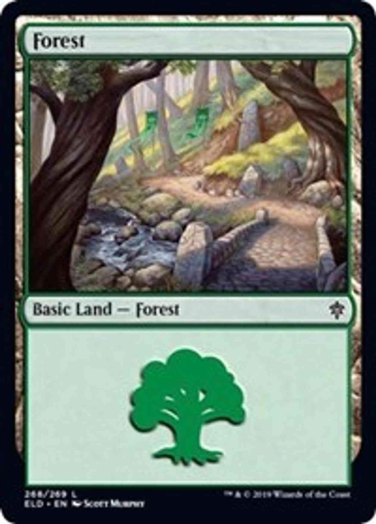 Forest (268) magic card front