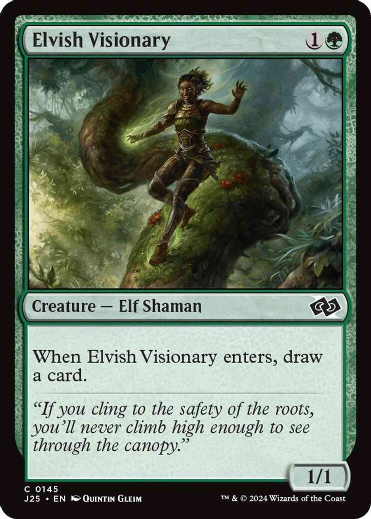 Elvish Visionary magic card front