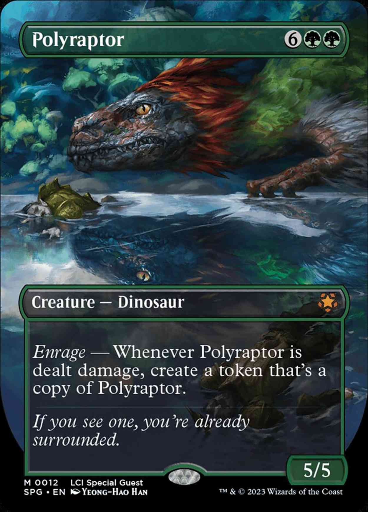 Polyraptor (Borderless) magic card front