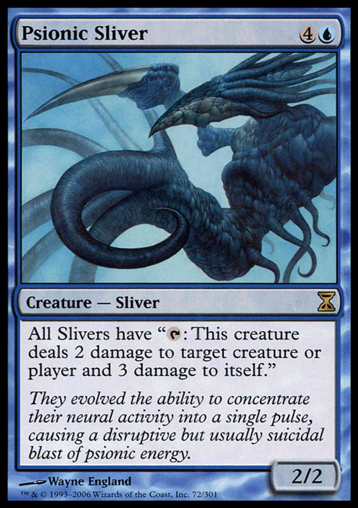 Psionic Sliver magic card front