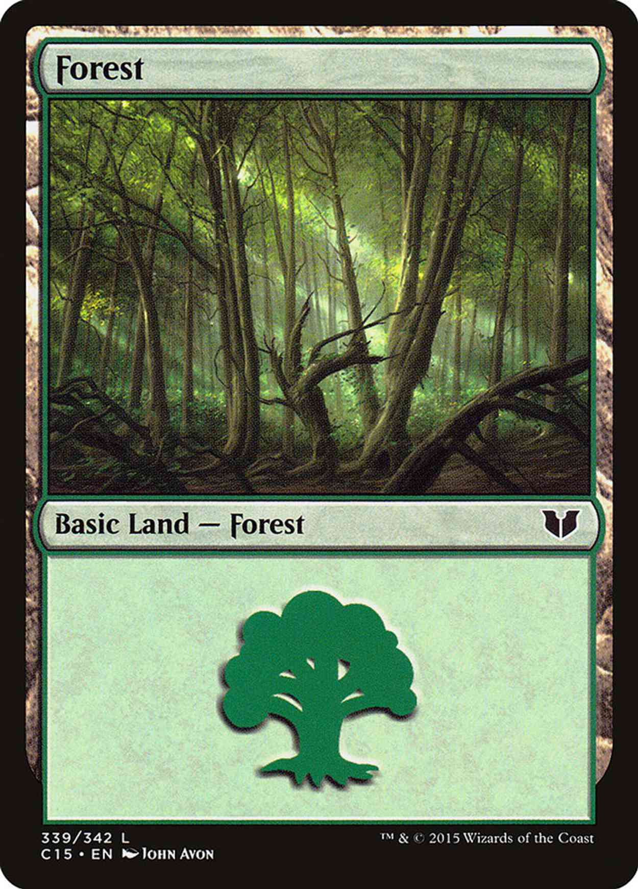 Forest (339) magic card front