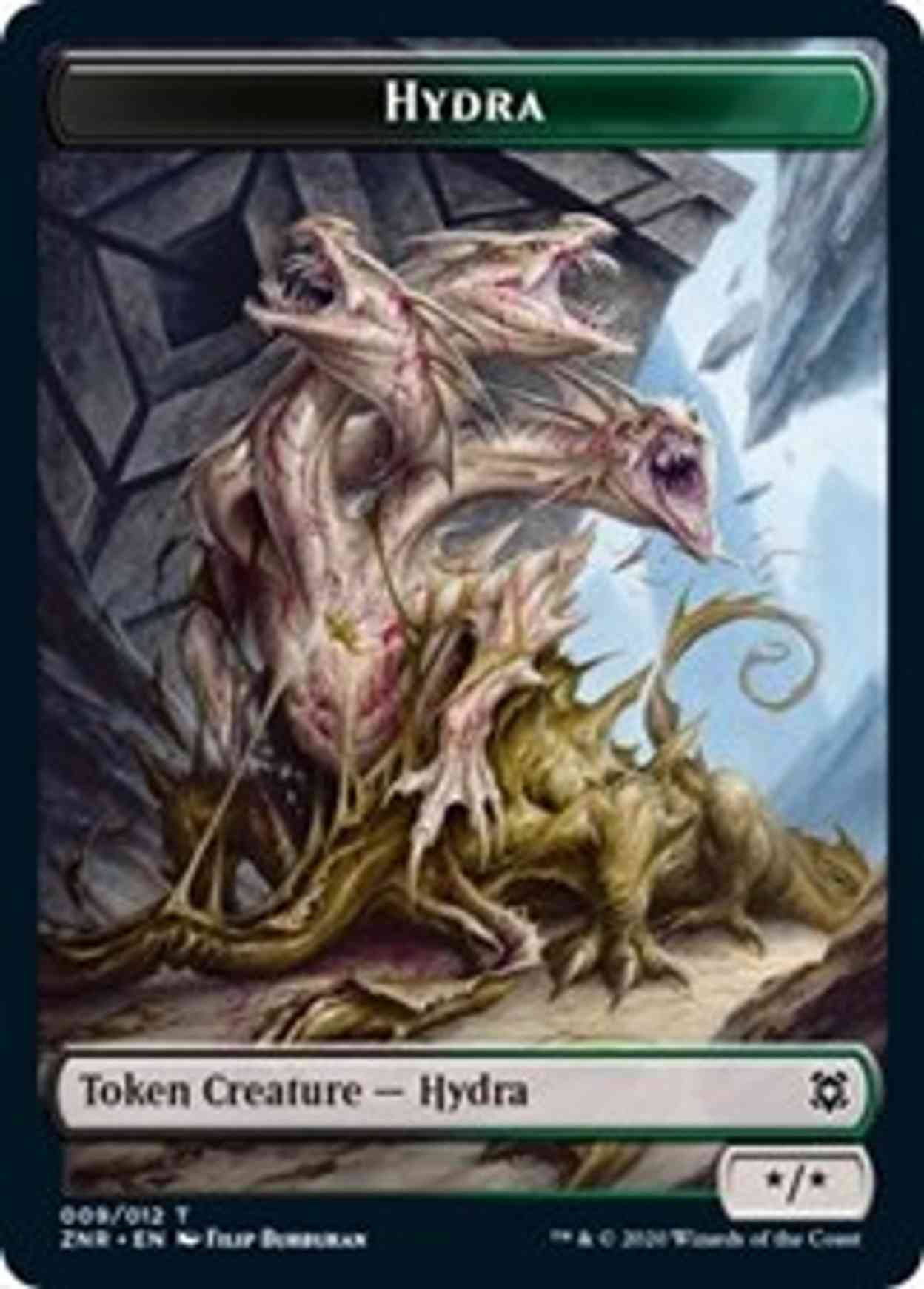 Hydra Token magic card front