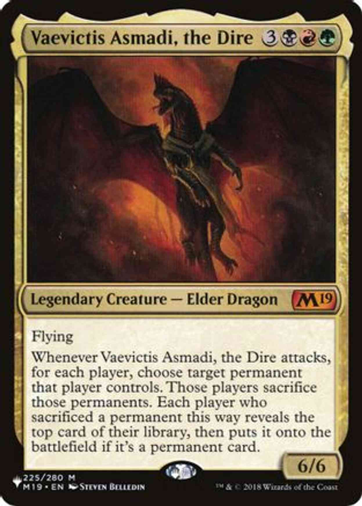 Vaevictis Asmadi, the Dire magic card front