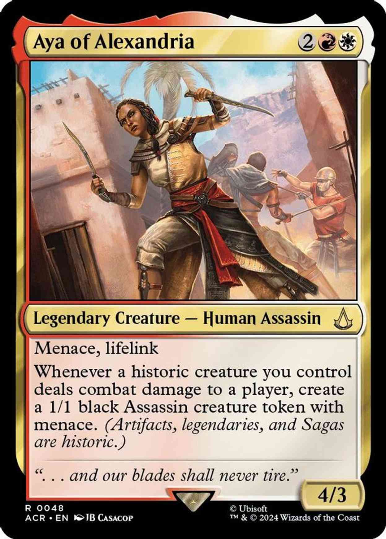 Aya of Alexandria magic card front