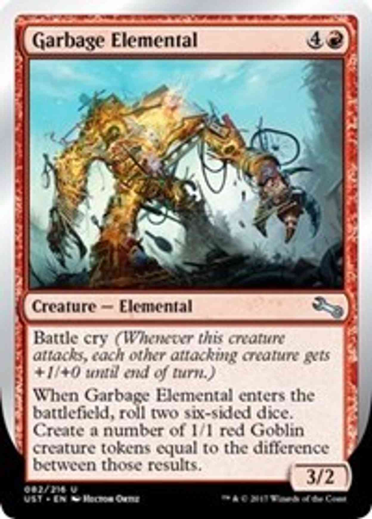 Garbage Elemental (C) magic card front