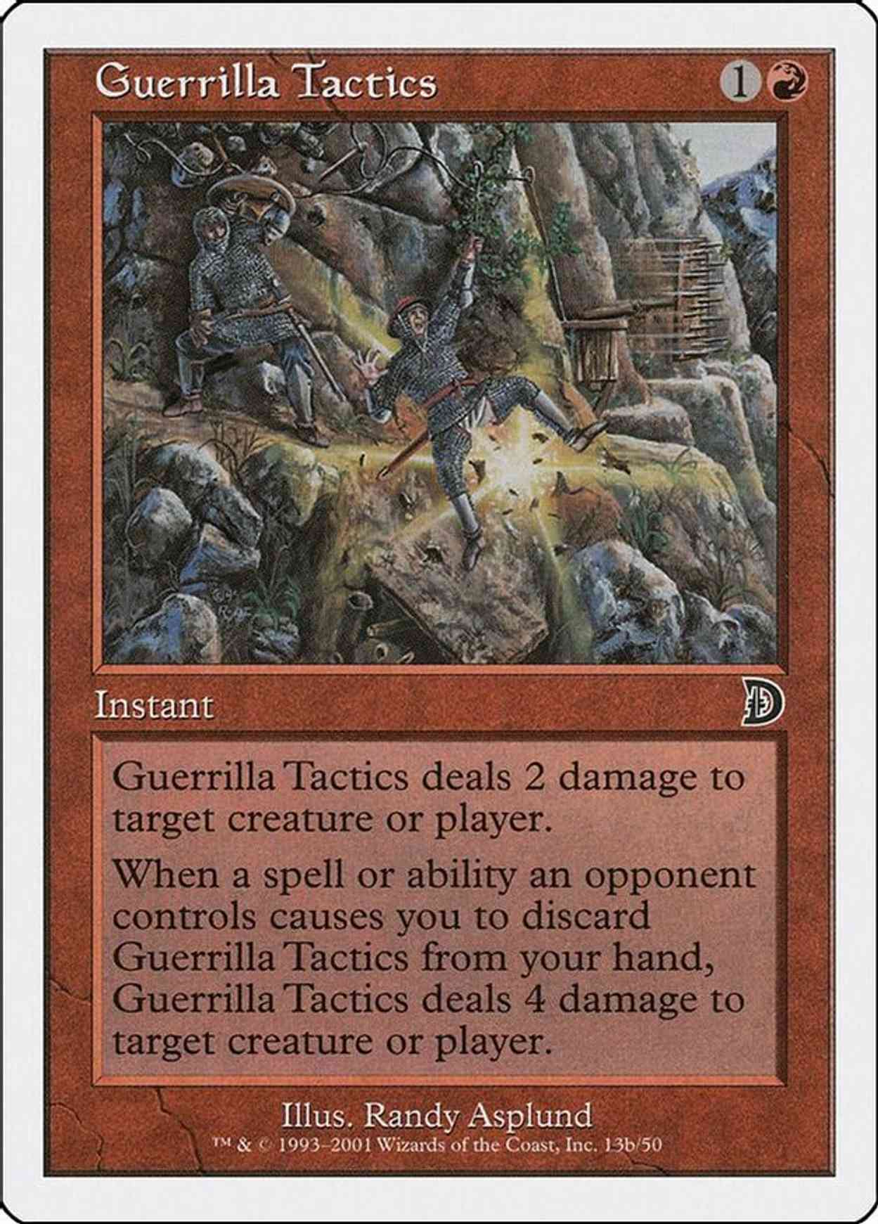 Guerrilla Tactics (13b) magic card front