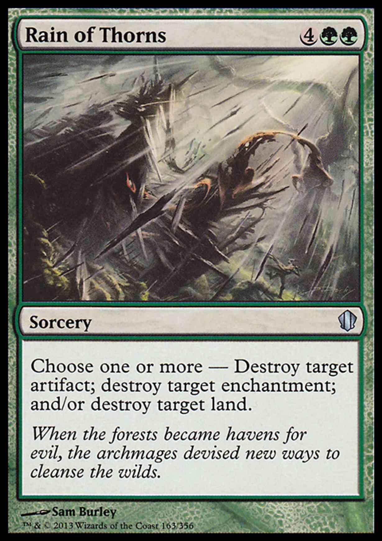 Rain of Thorns magic card front