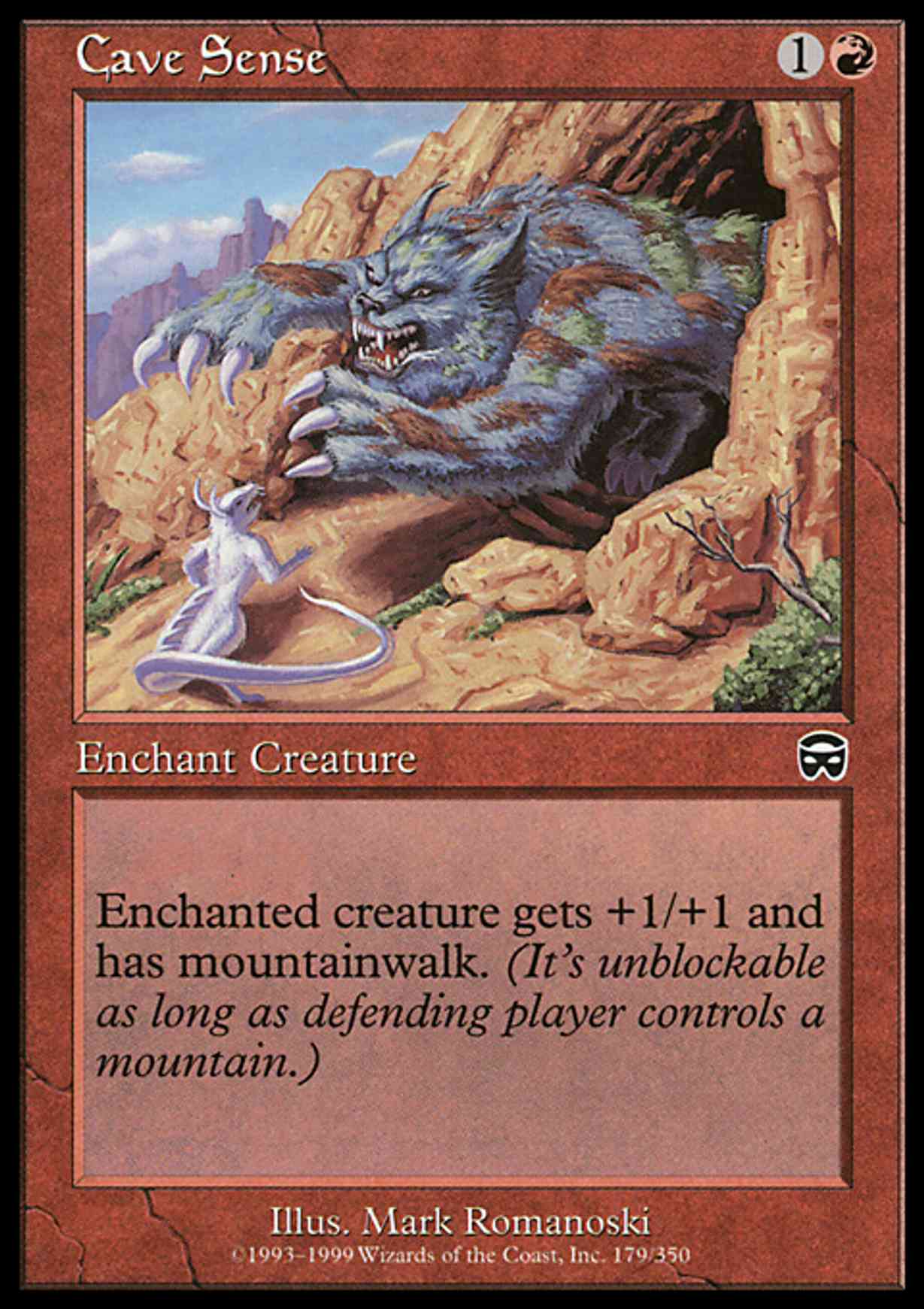 Cave Sense magic card front