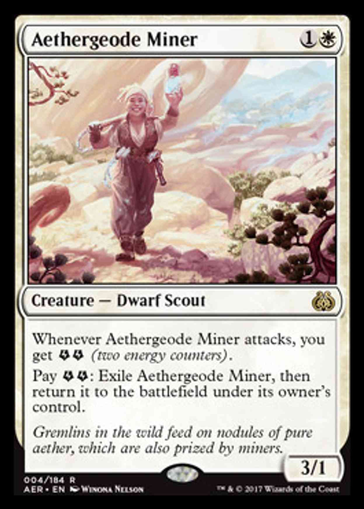 Aethergeode Miner magic card front