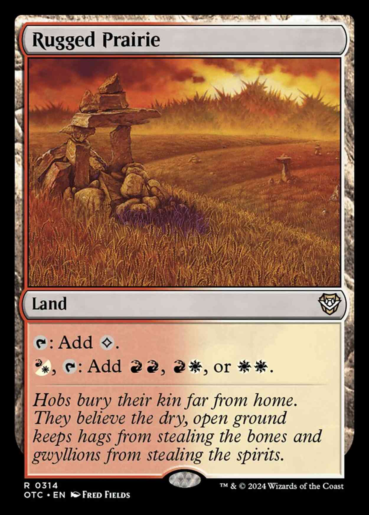 Rugged Prairie magic card front