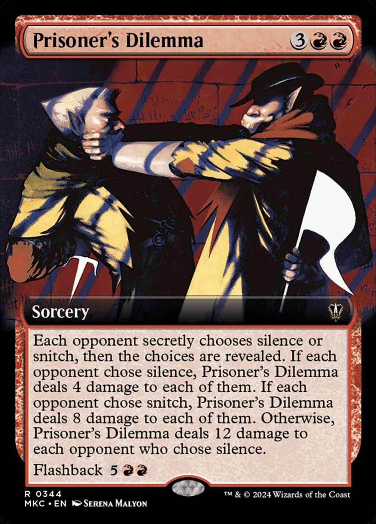 Prisoner's Dilemma (Extended Art) magic card front