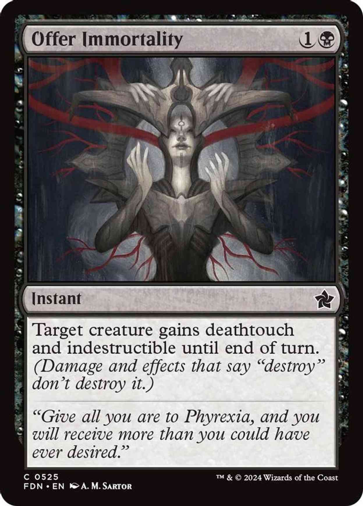 Offer Immortality magic card front