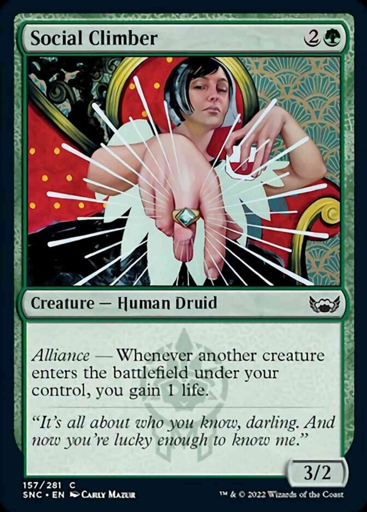 Social Climber magic card front
