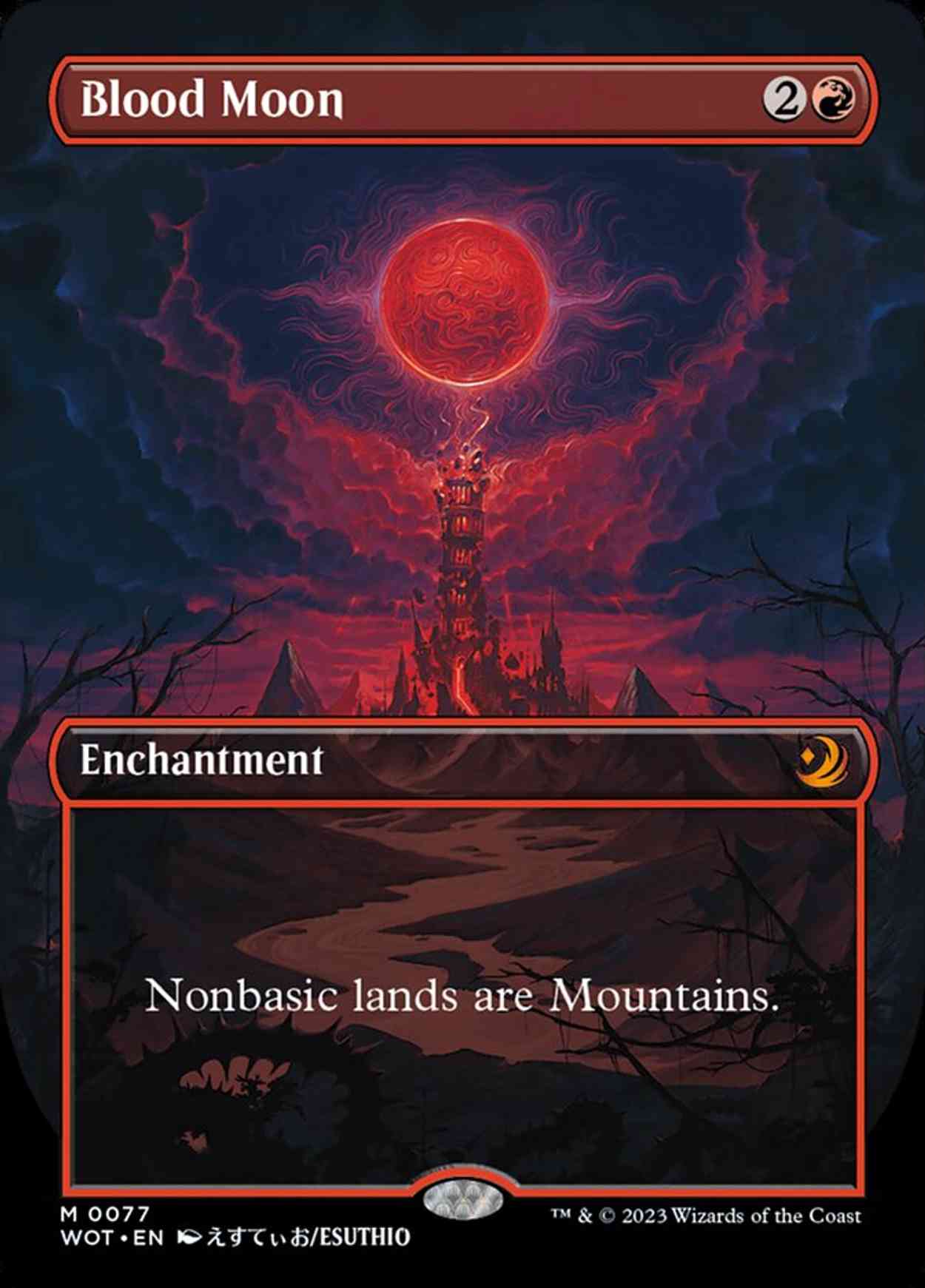 Blood Moon (Anime Borderless) magic card front