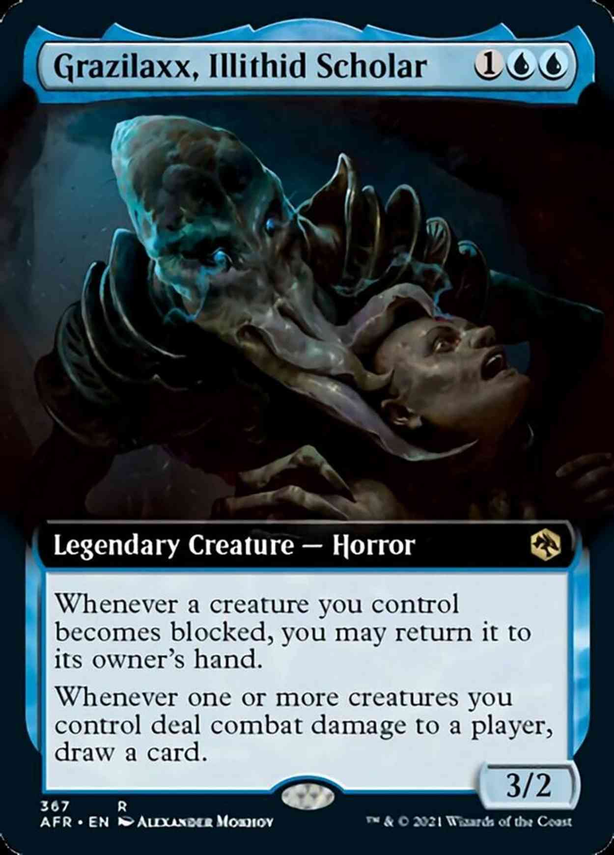 Grazilaxx, Illithid Scholar (Extended Art) magic card front