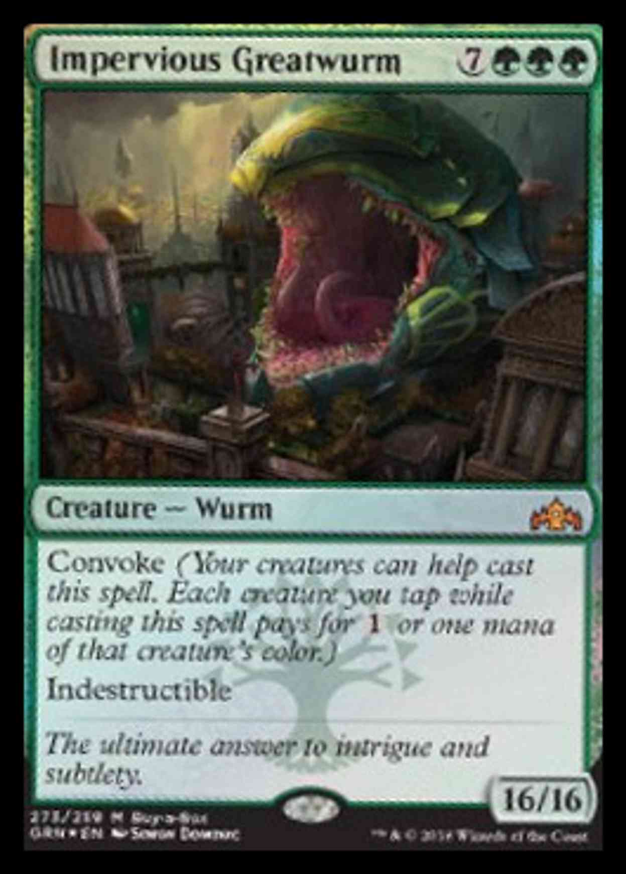 Impervious Greatwurm magic card front