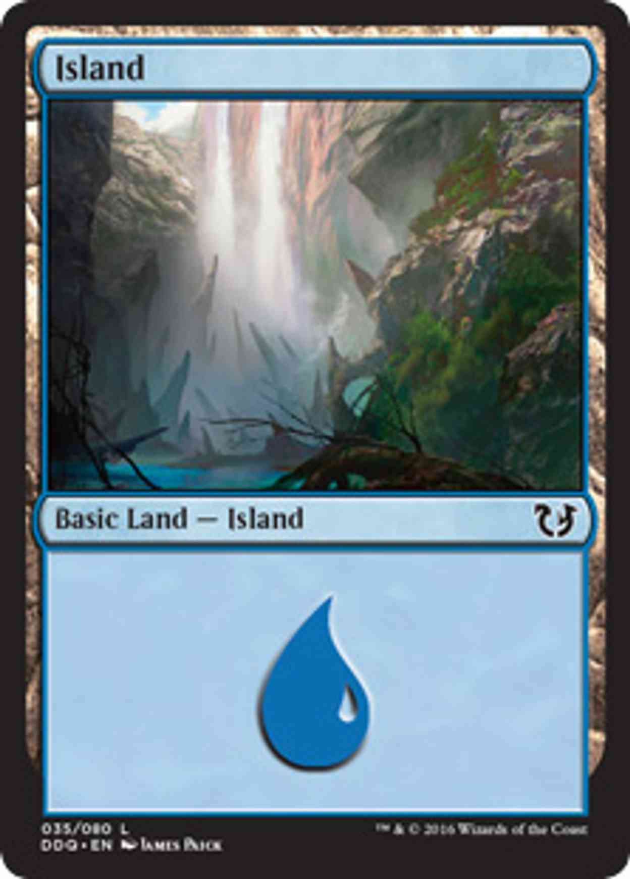 Island (35) magic card front
