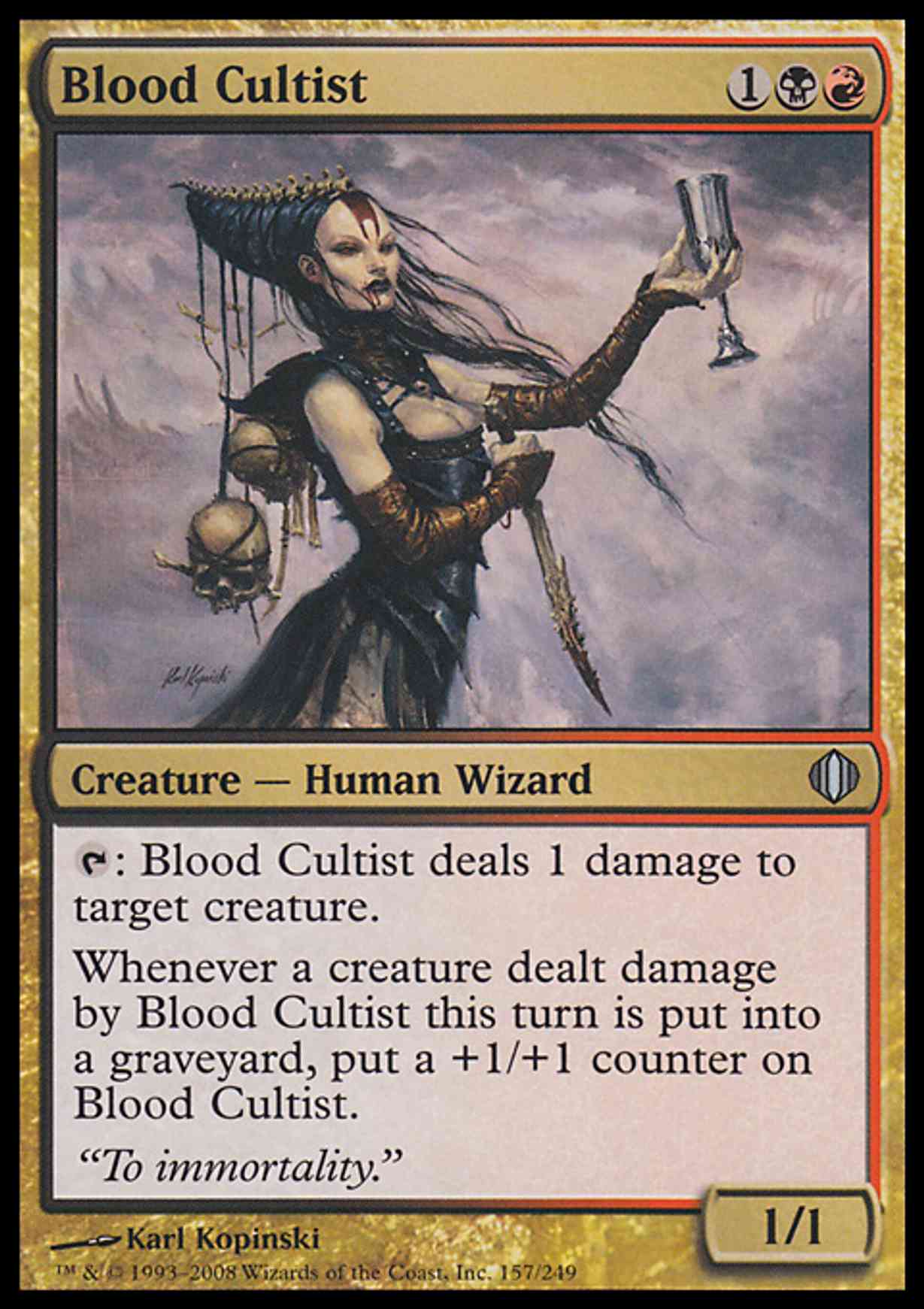 Blood Cultist magic card front