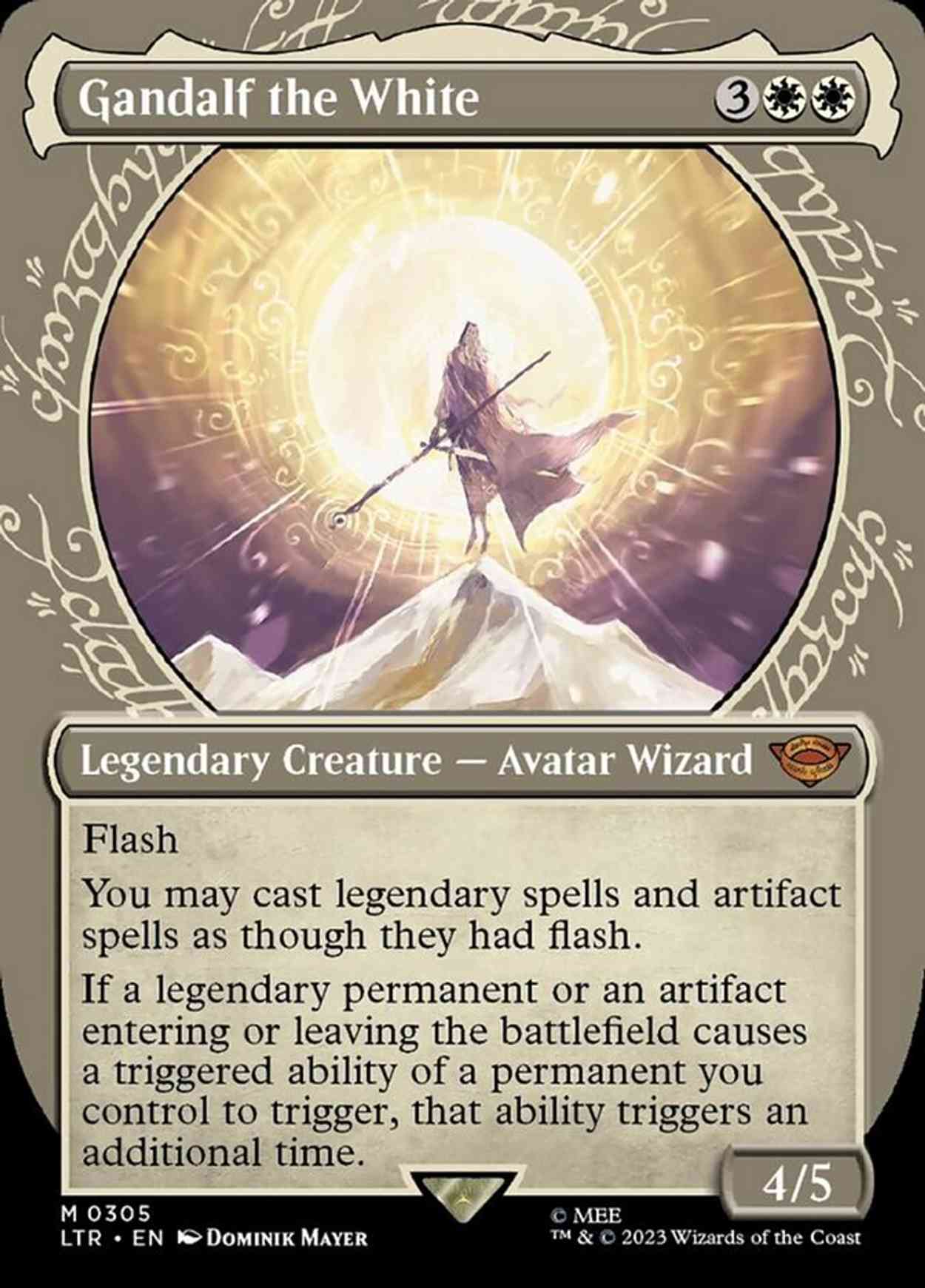 Gandalf the White (Showcase) Price from mtg The Lord of the Rings ...