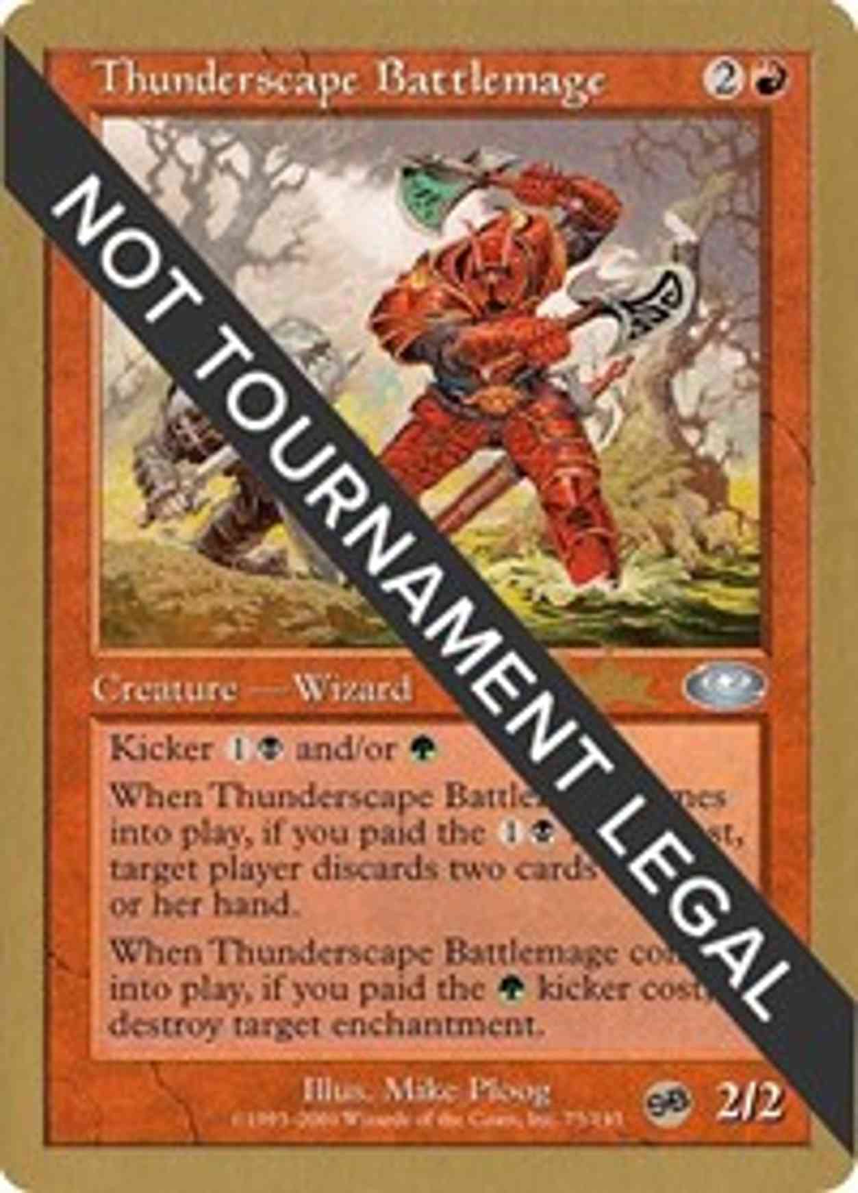 Thunderscape Battlemage - 2002 Brian Kibler (PLS) (SB) magic card front