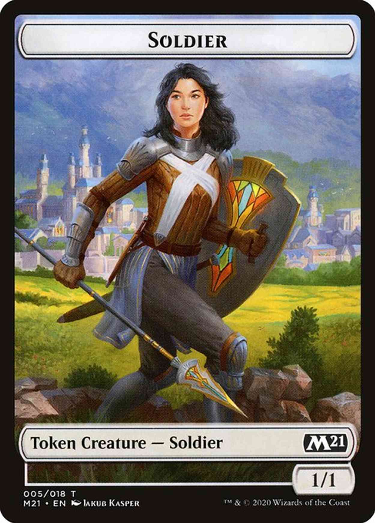 Soldier // Treasure Double-sided Token magic card front