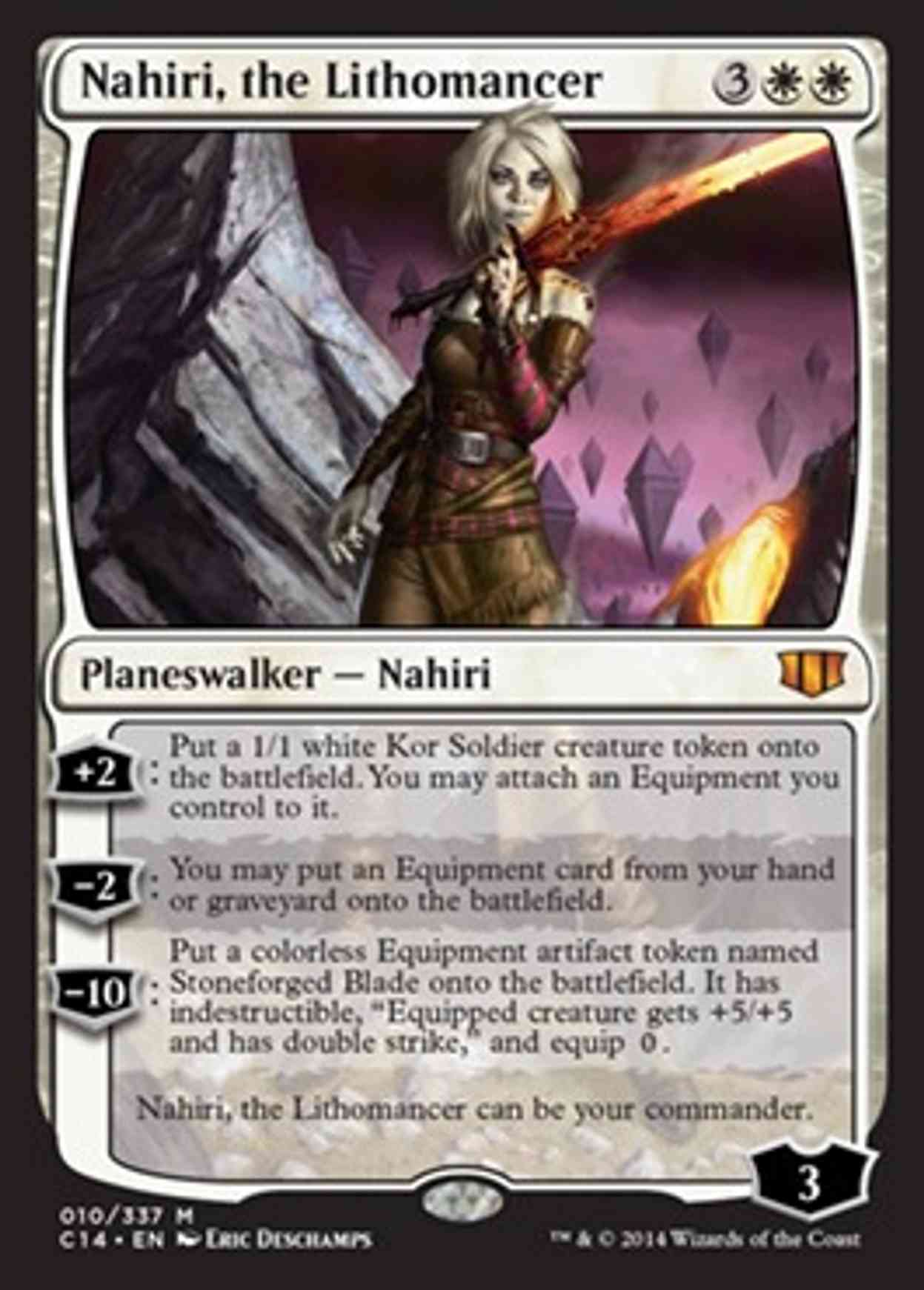 Nahiri, the Lithomancer magic card front