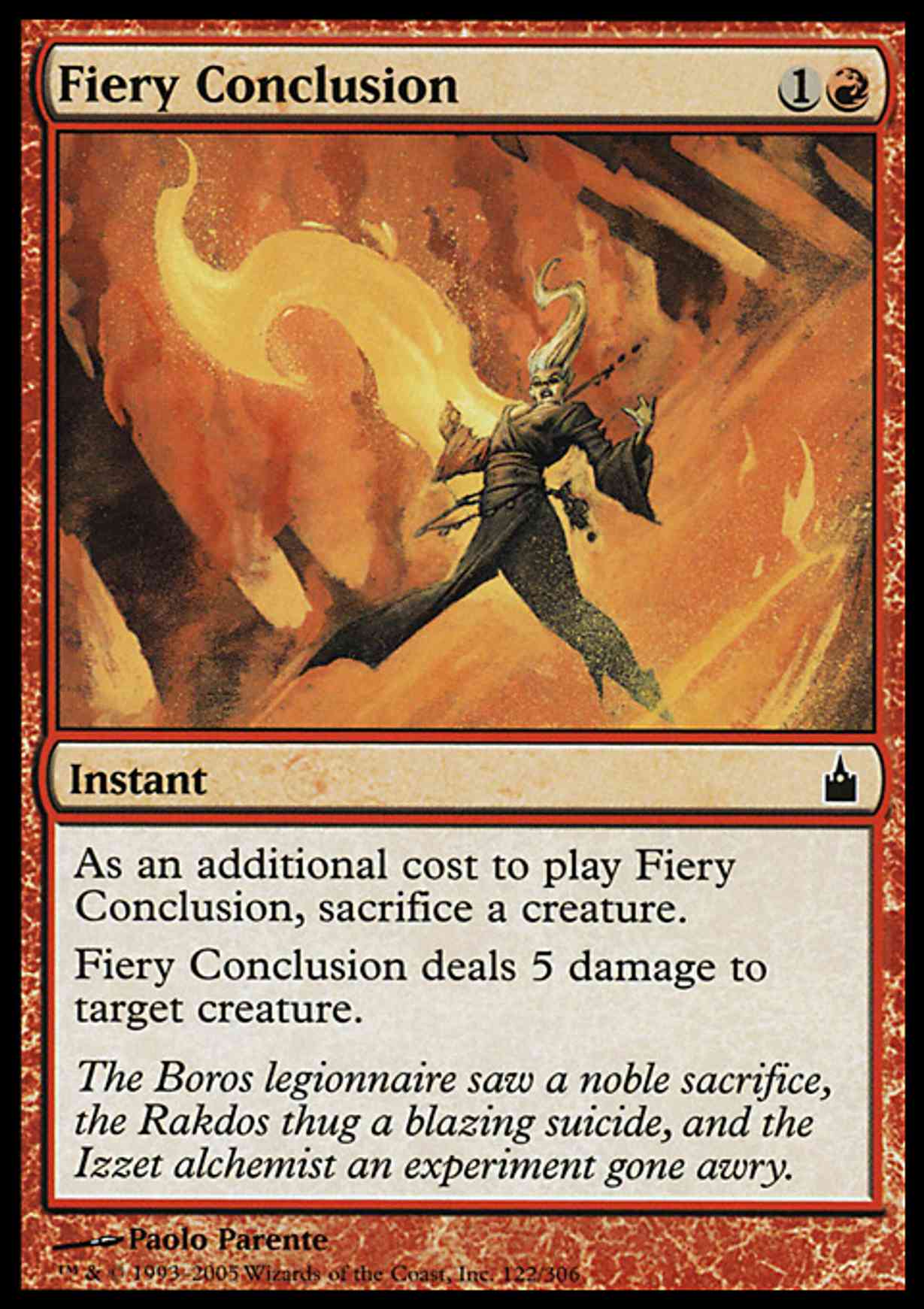 Fiery Conclusion magic card front