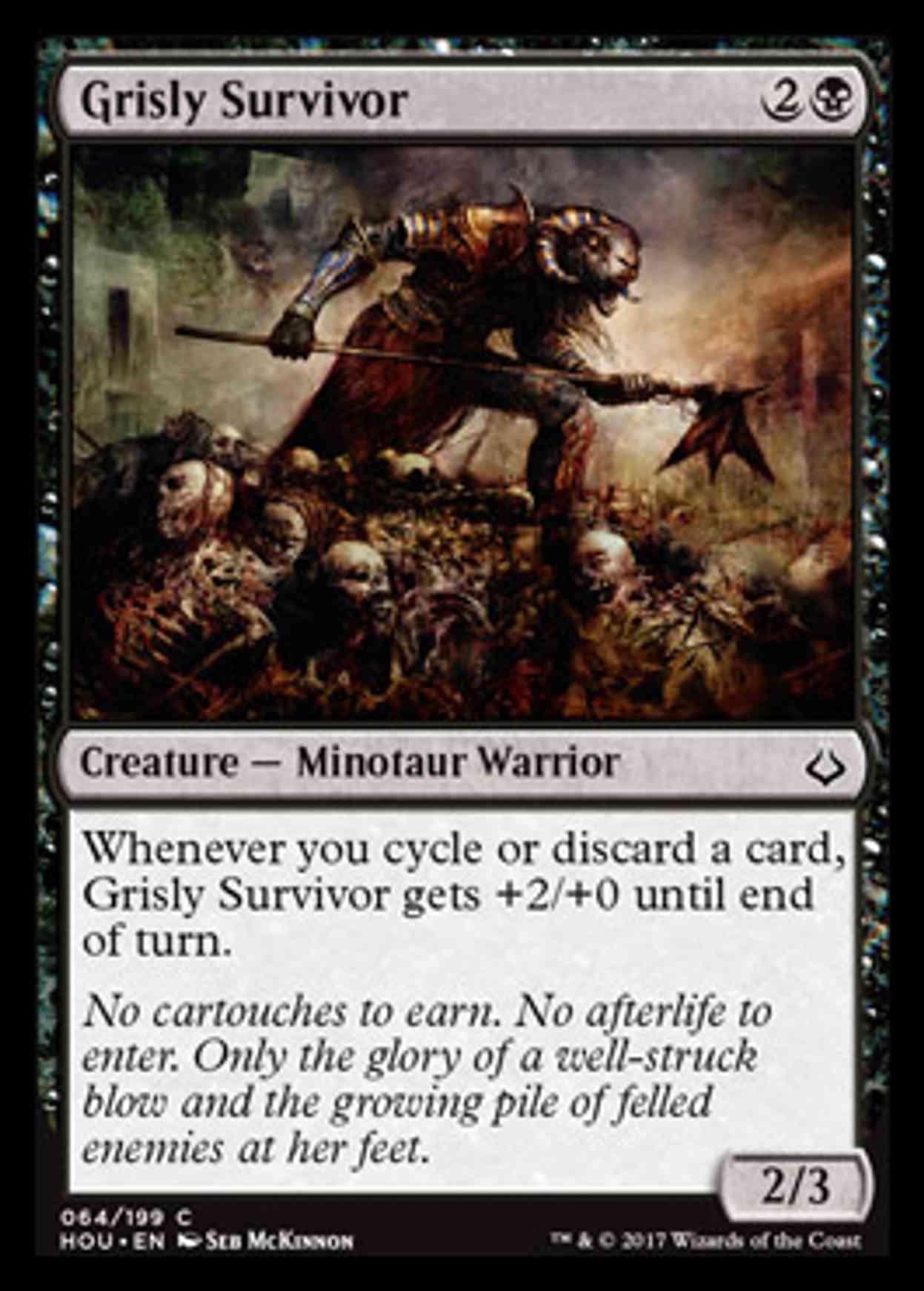 Grisly Survivor magic card front