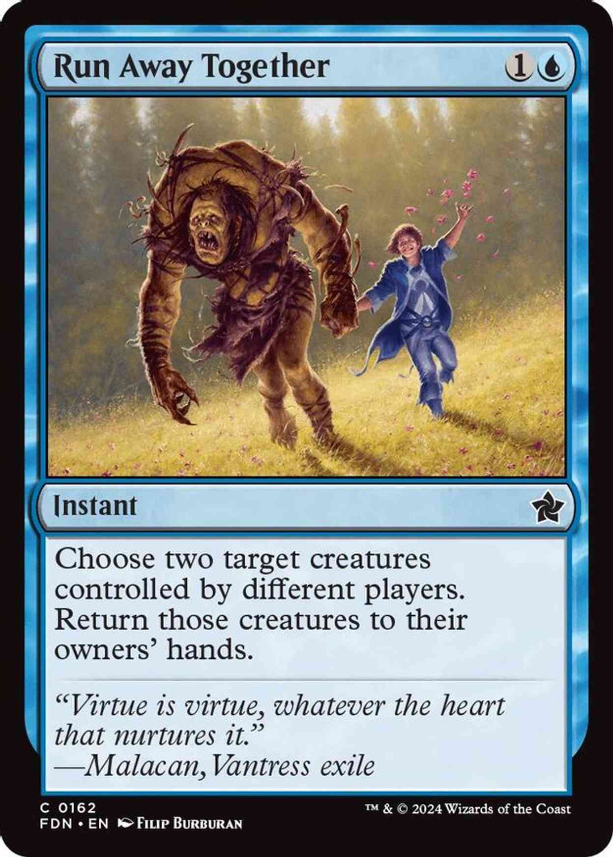 Run Away Together magic card front