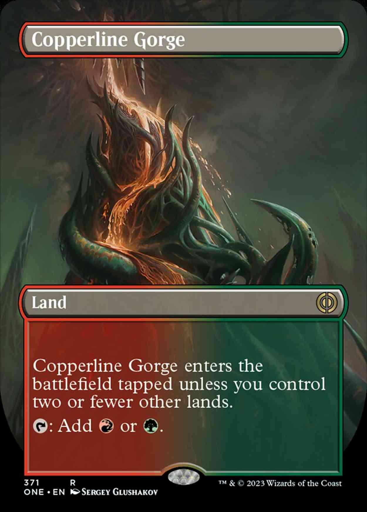 Copperline Gorge (Borderless) magic card front