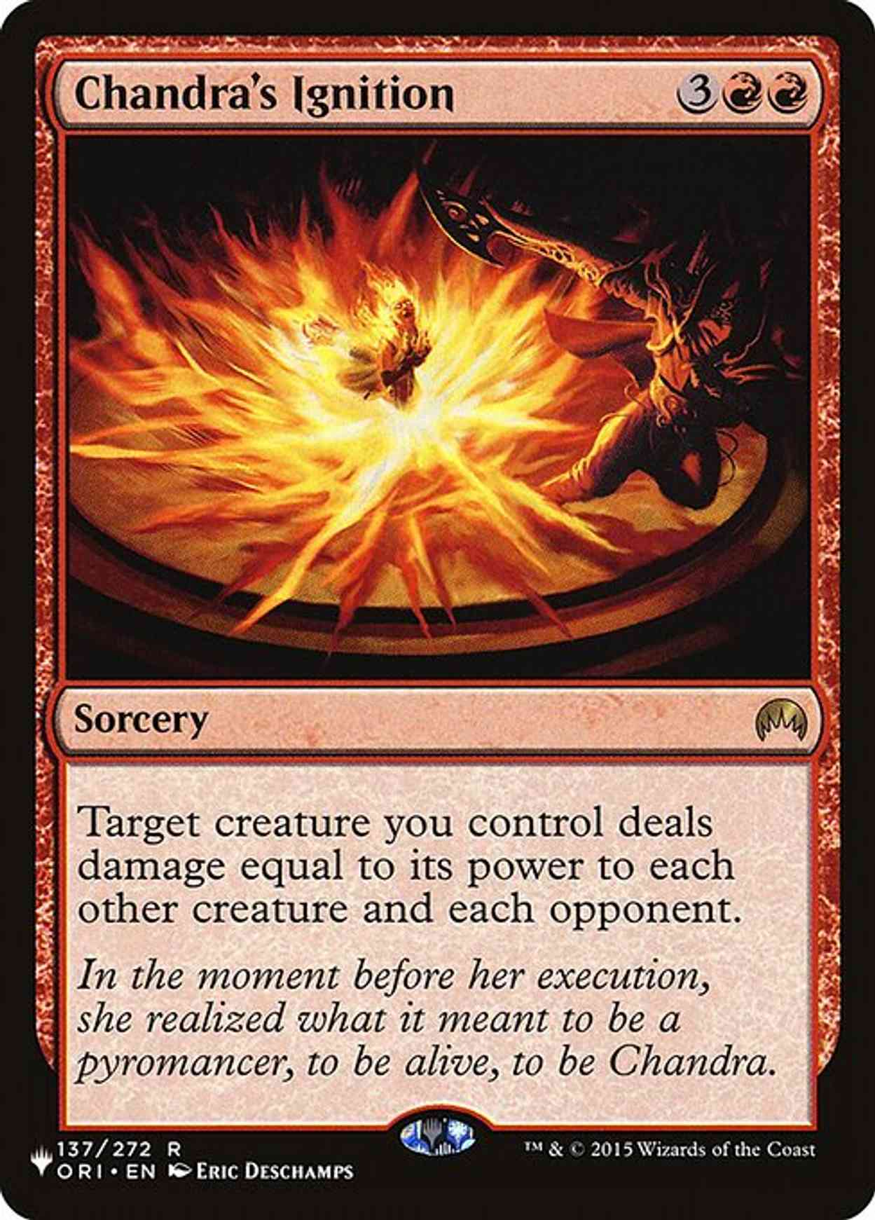 Chandra's Ignition magic card front