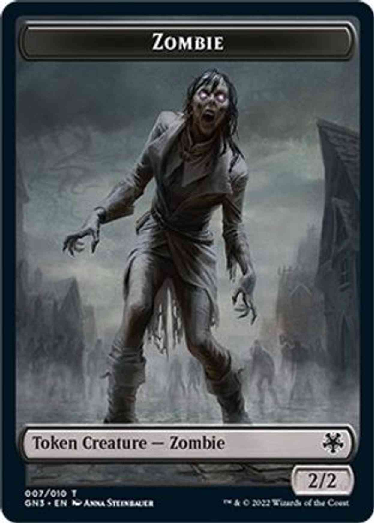 Zombie // Human Soldier Double-sided Token magic card front