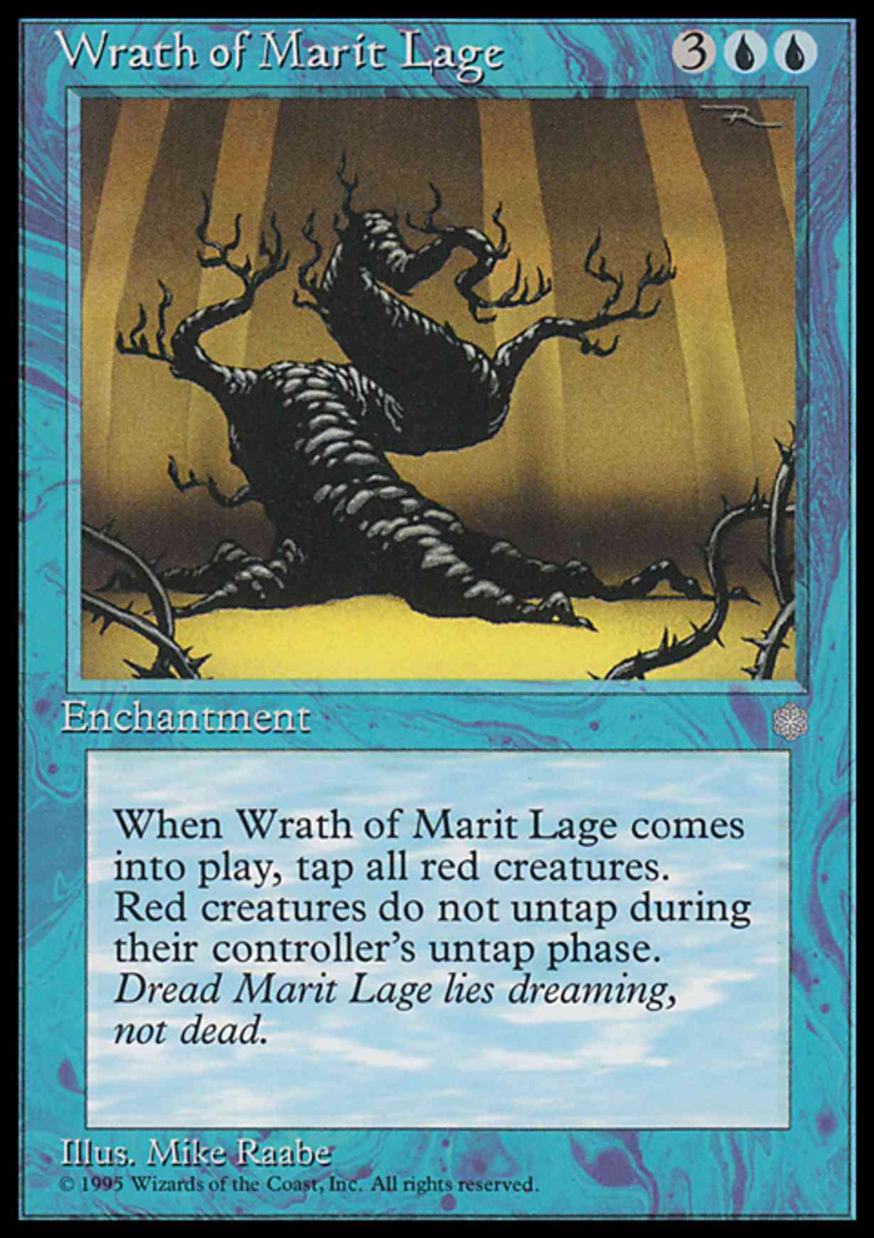 Wrath of Marit Lage magic card front