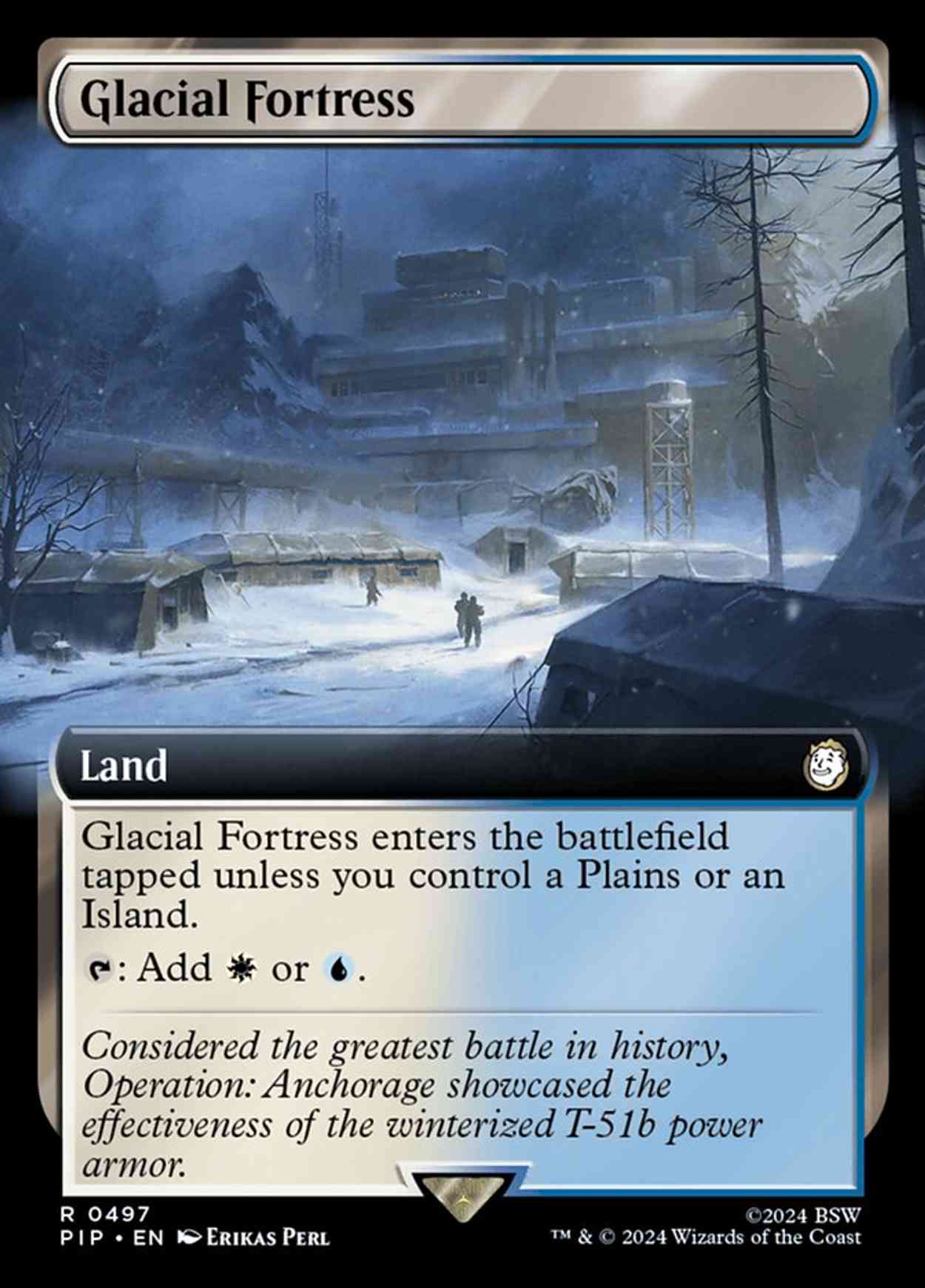 Glacial Fortress (Extended Art) magic card front