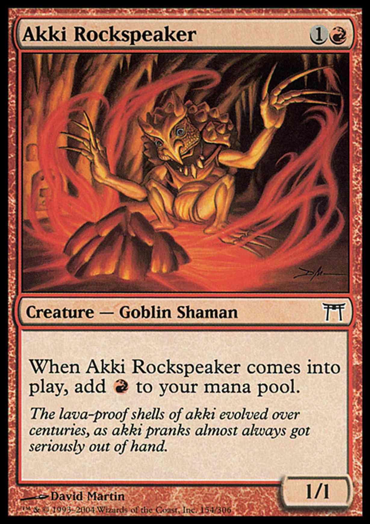 Akki Rockspeaker magic card front