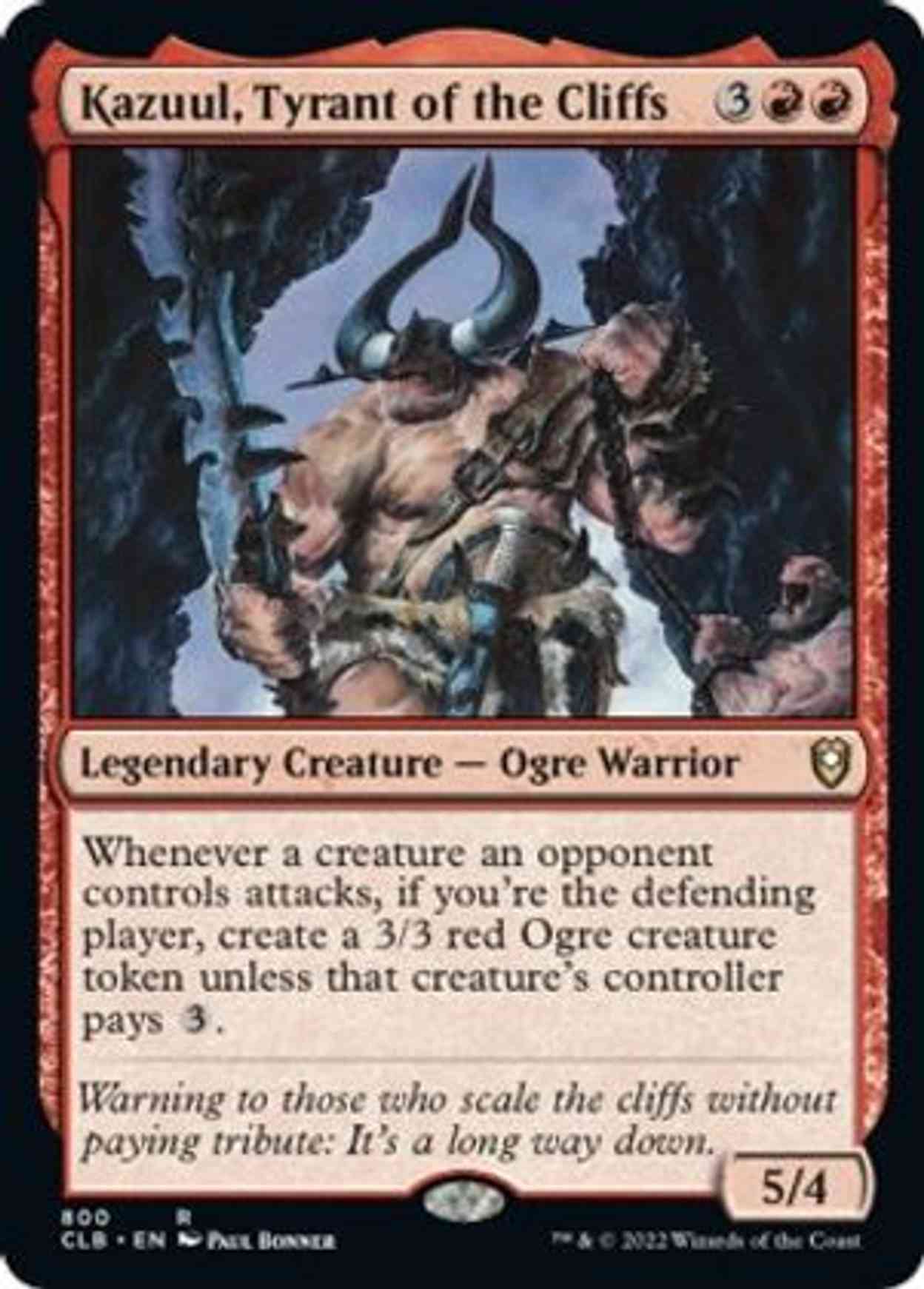 Kazuul, Tyrant of the Cliffs magic card front